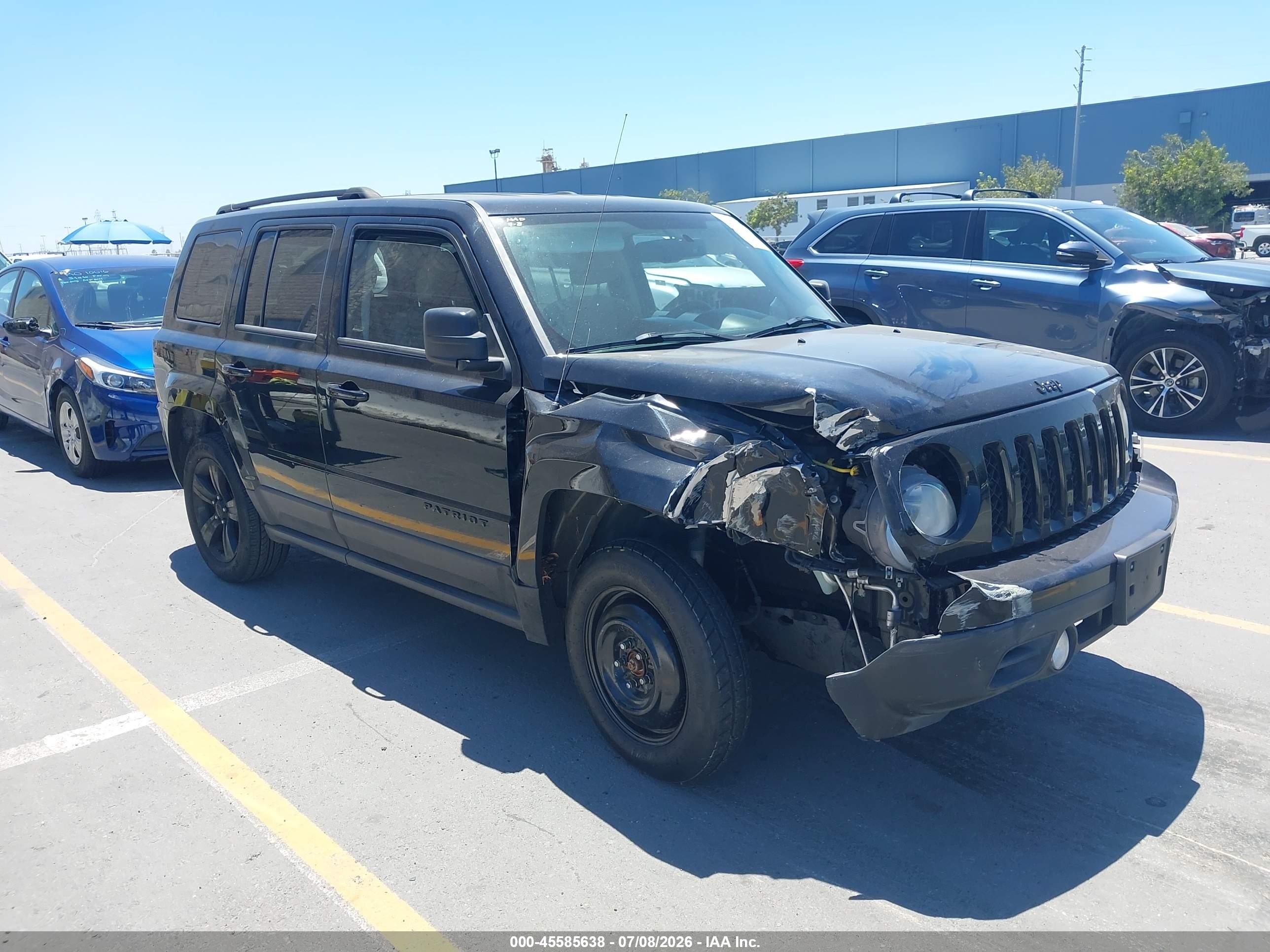2015 Jeep Patriot Altitude Edition Черный vin: 1C4NJPBA8FD107493