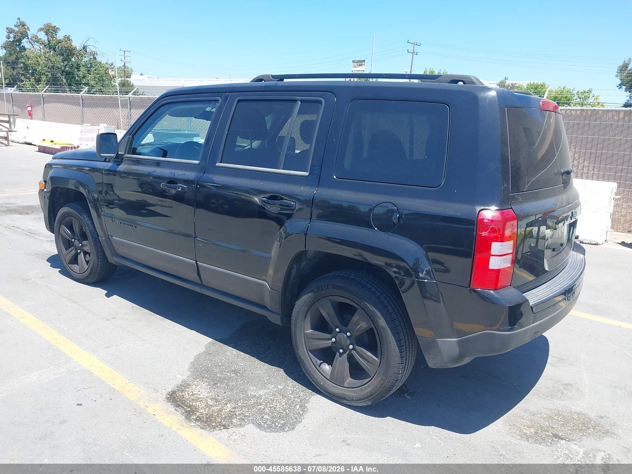 2015 Jeep Patriot Altitude Edition Черный vin: 1C4NJPBA8FD107493