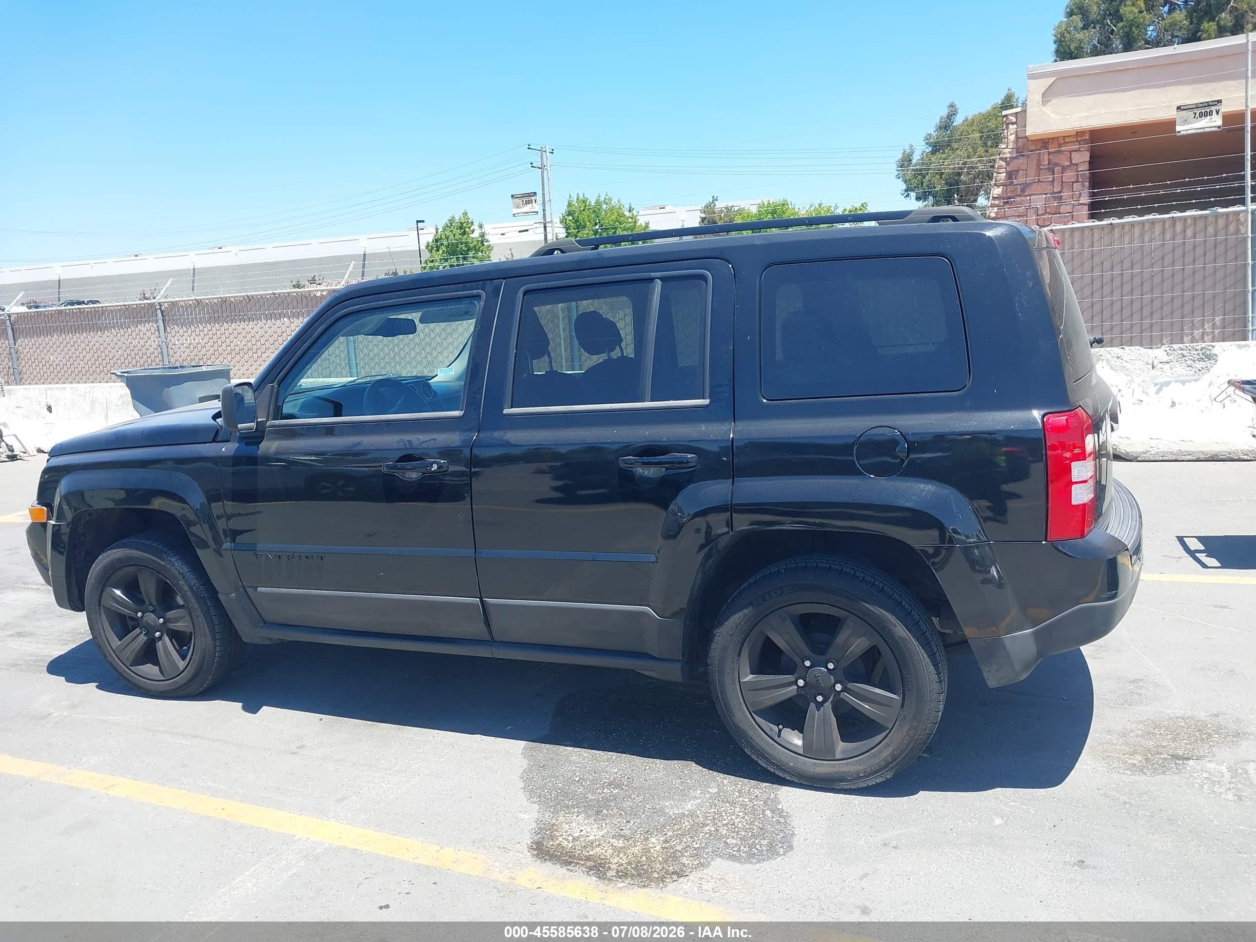2015 Jeep Patriot Altitude Edition Черный vin: 1C4NJPBA8FD107493
