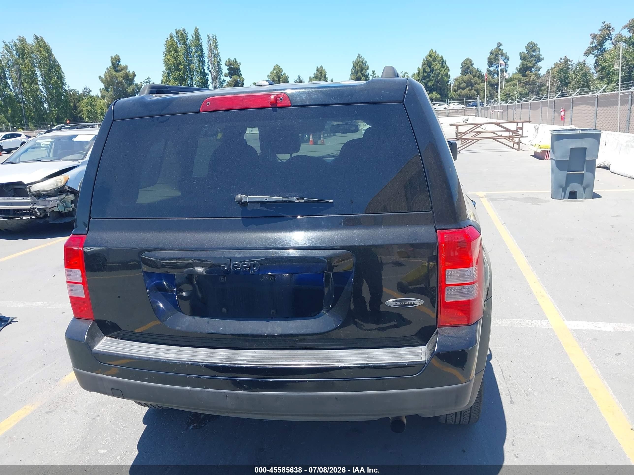 2015 Jeep Patriot Altitude Edition Черный vin: 1C4NJPBA8FD107493