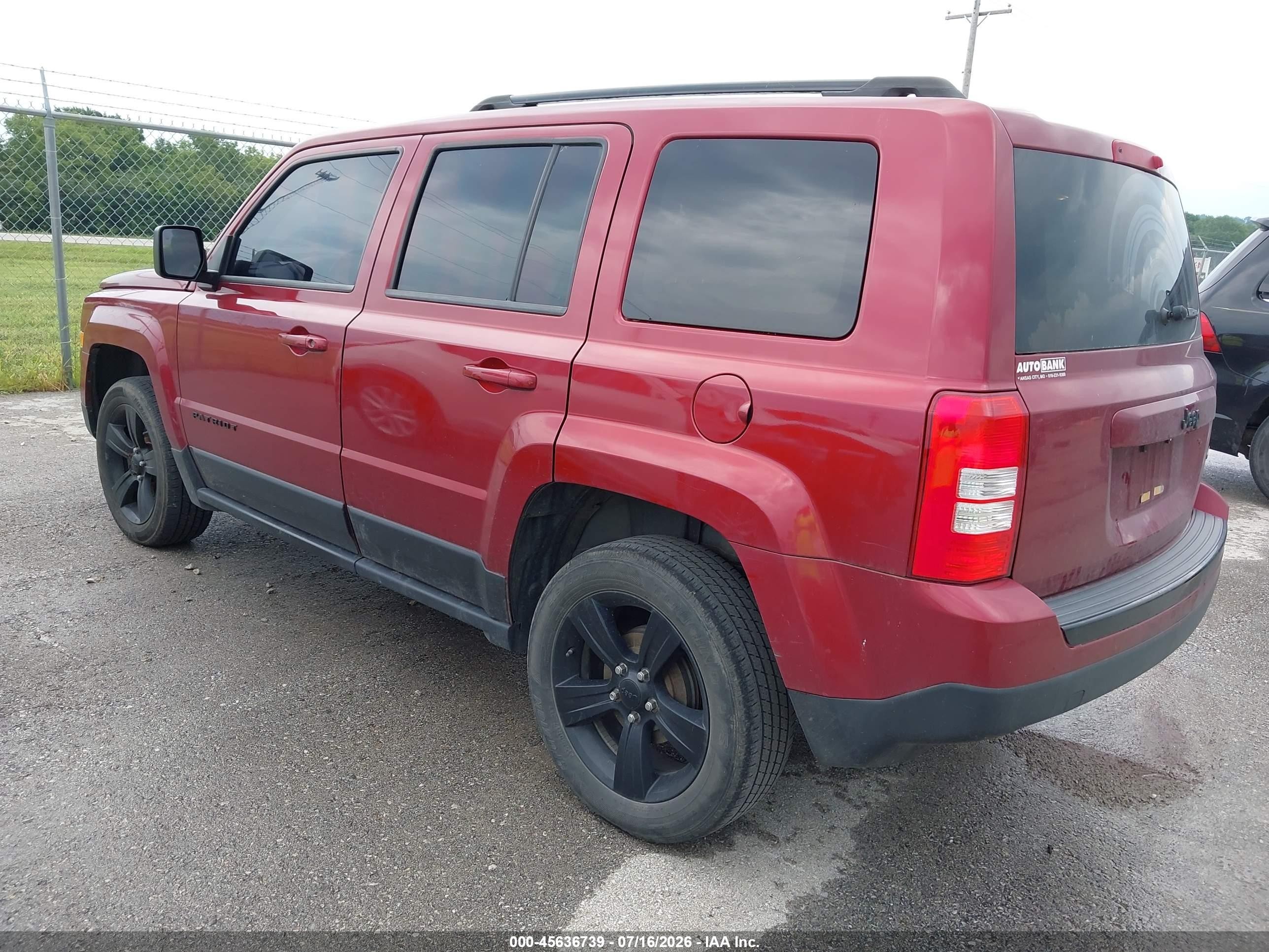 2015 Jeep Patriot Altitude Edition Red vin: 1C4NJPBA8FD211269
