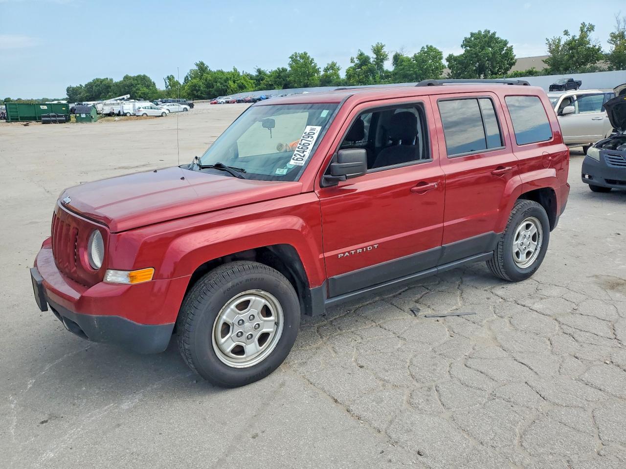 2015 Jeep Patriot Sport Red vin: 1C4NJPBA8FD409611
