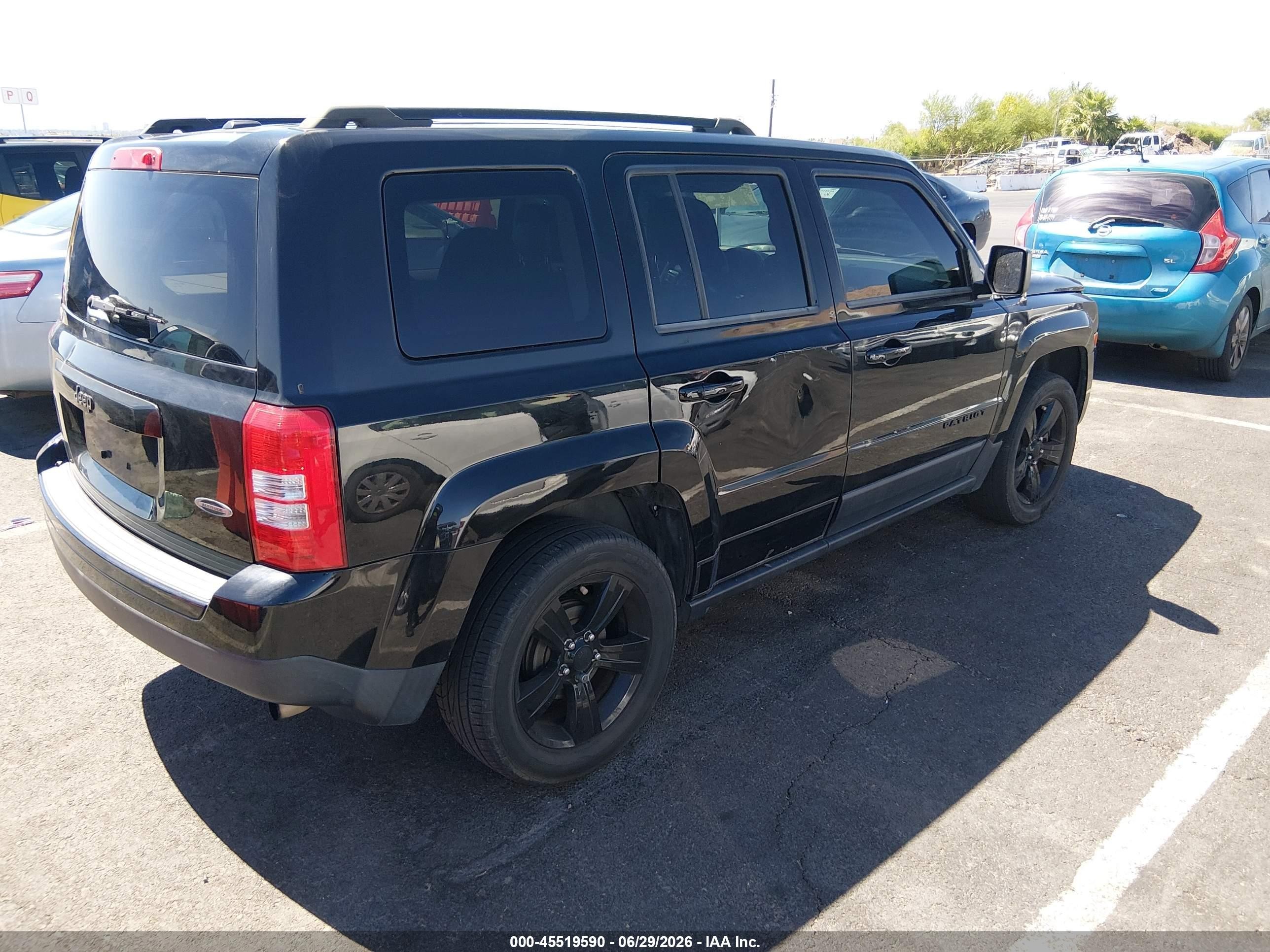 2015 Jeep Patriot Altitude Edition Black vin: 1C4NJPBA8FD419765