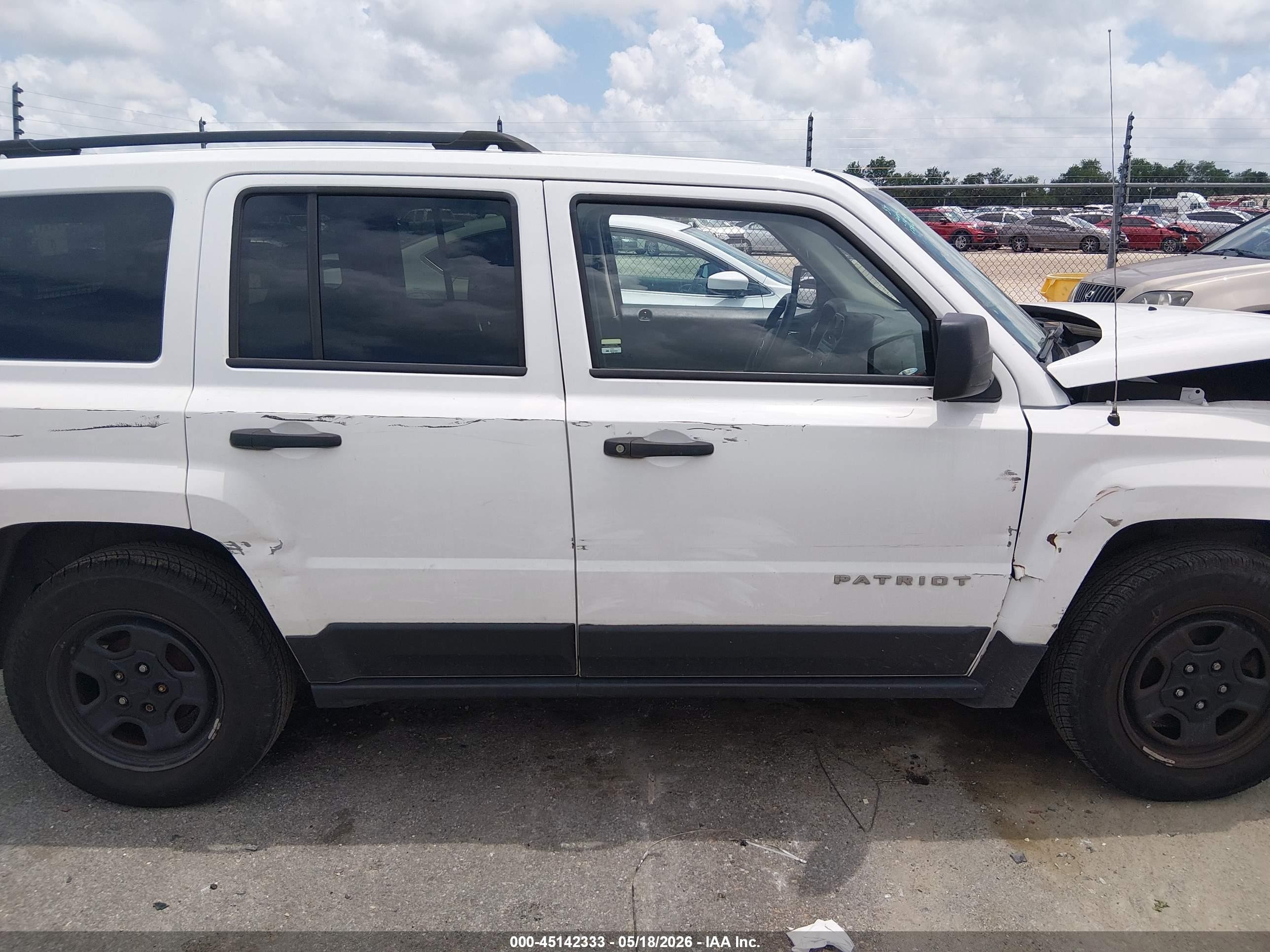 2017 Jeep Patriot Sport Fwd Белый vin: 1C4NJPBA8HD156678