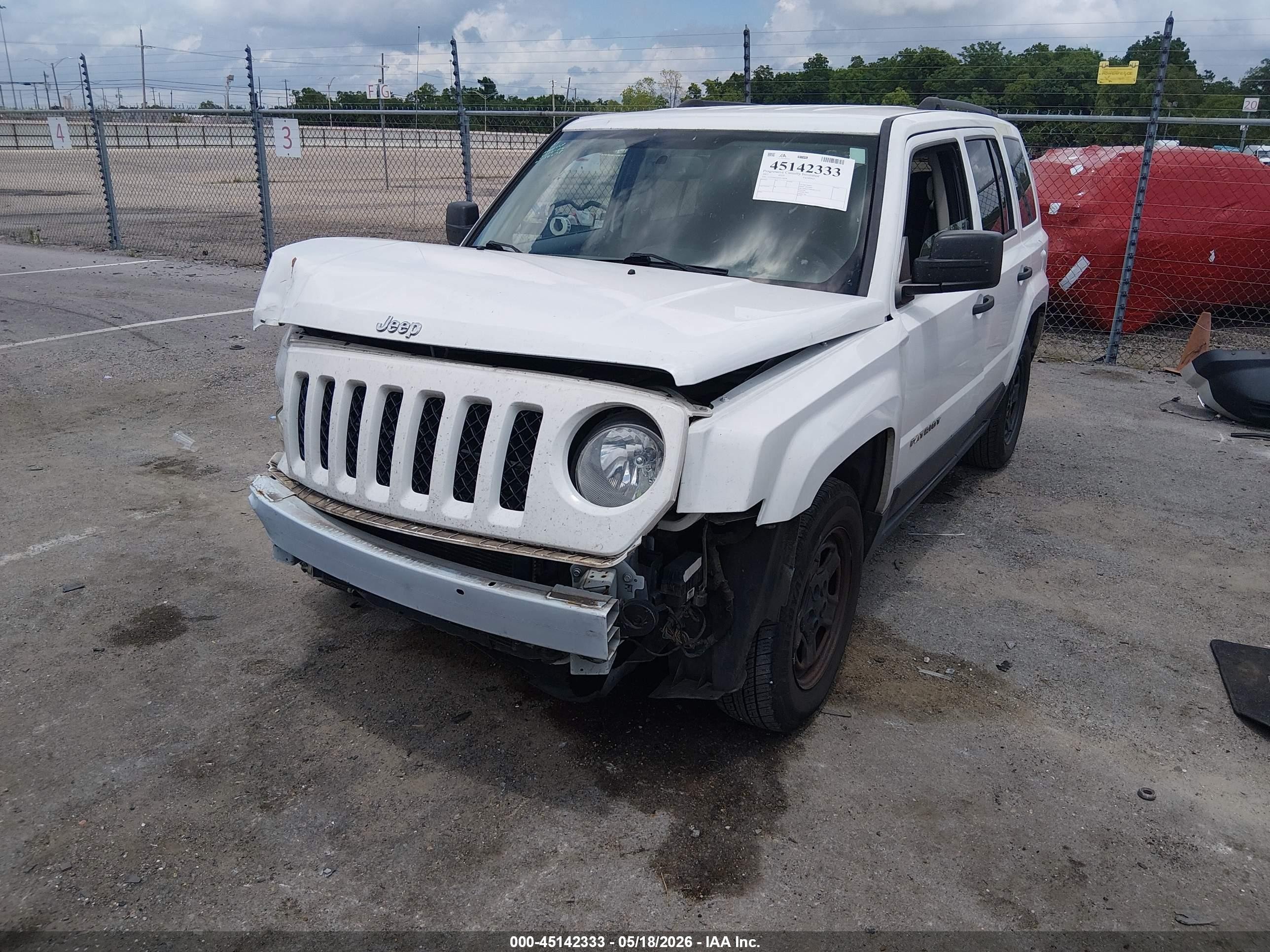 2017 Jeep Patriot Sport Fwd Белый vin: 1C4NJPBA8HD156678