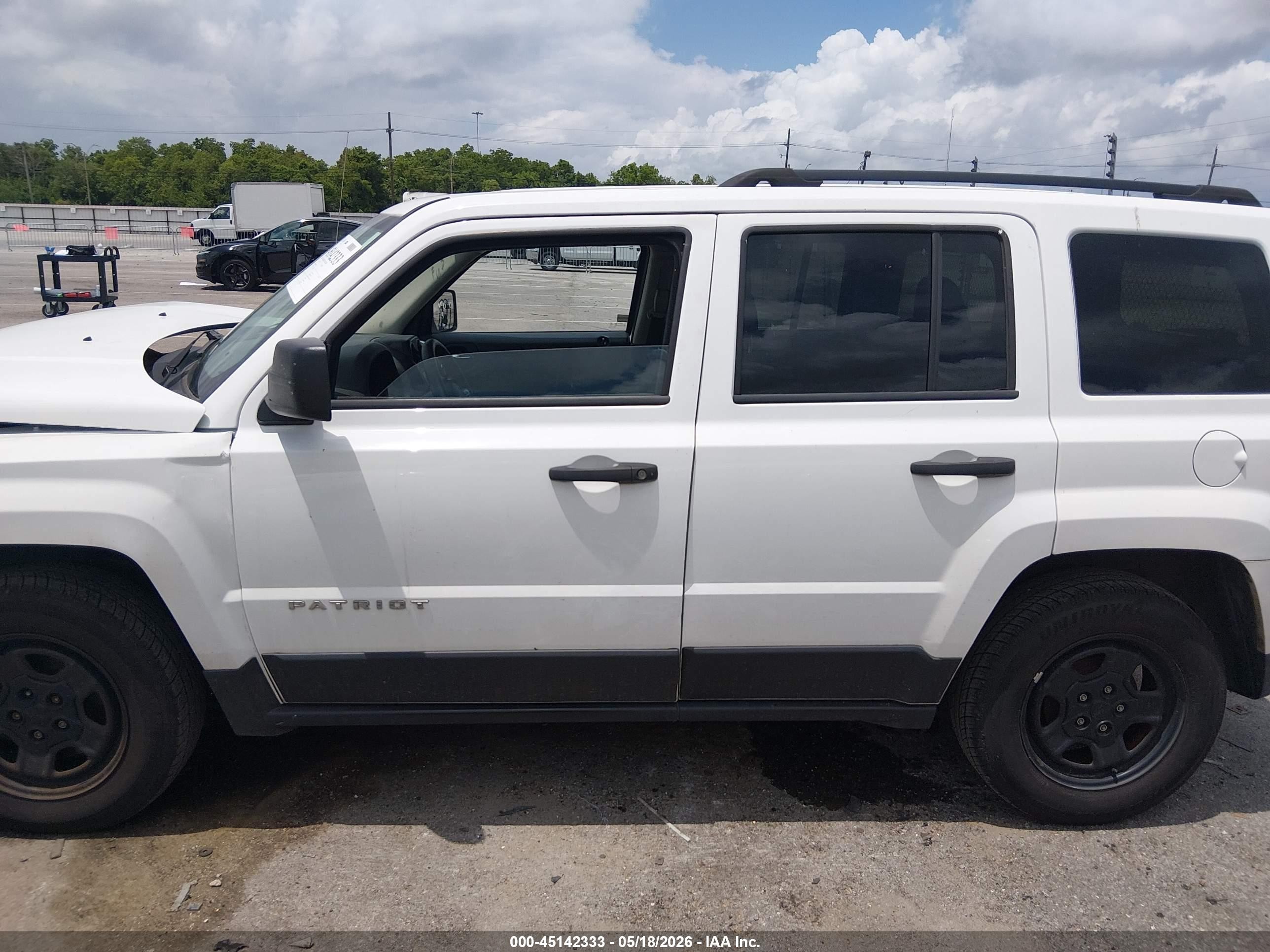 2017 Jeep Patriot Sport Fwd Белый vin: 1C4NJPBA8HD156678