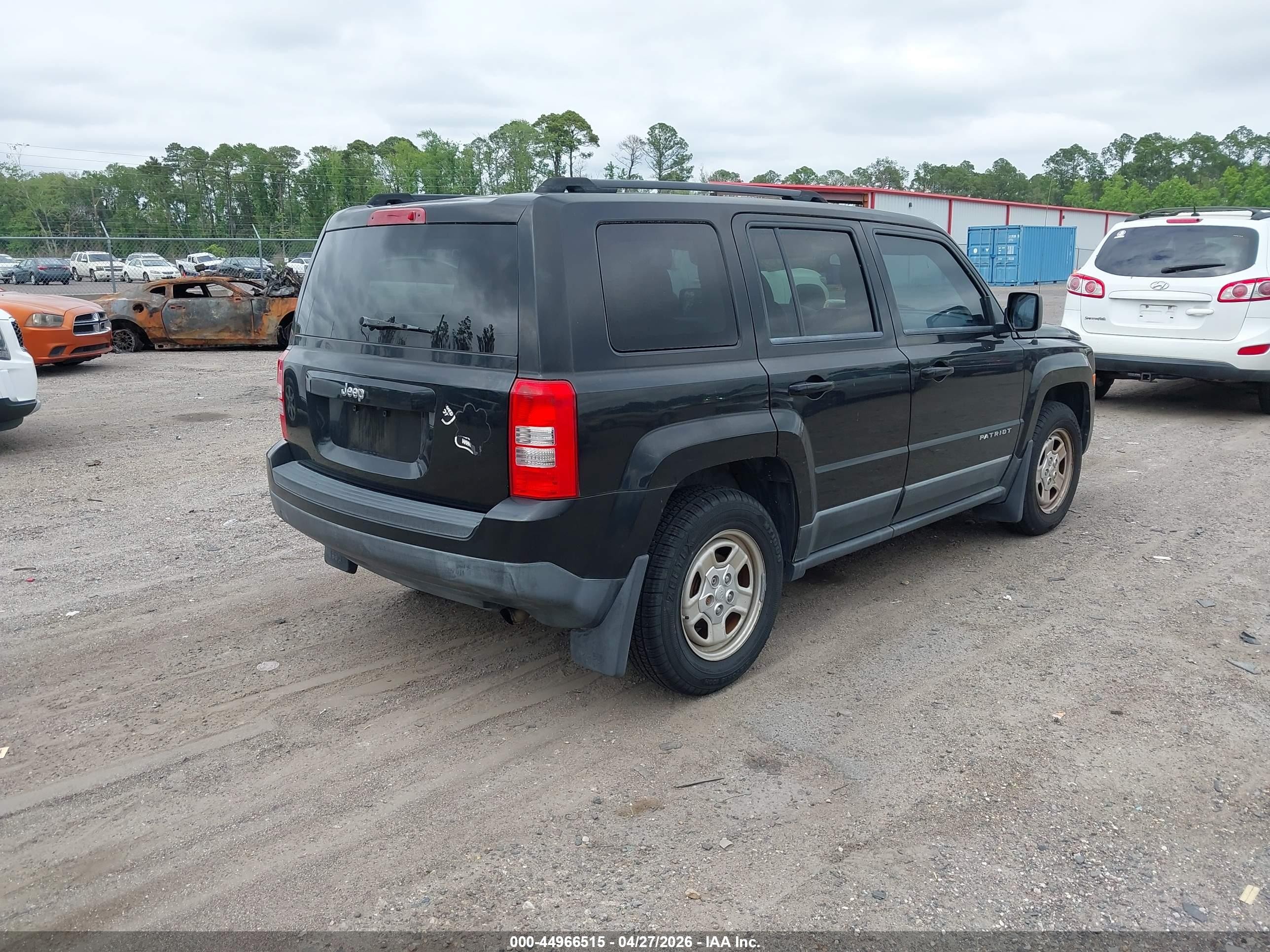 2012 Jeep Patriot Sport Black vin: 1C4NJPBA9CD590830