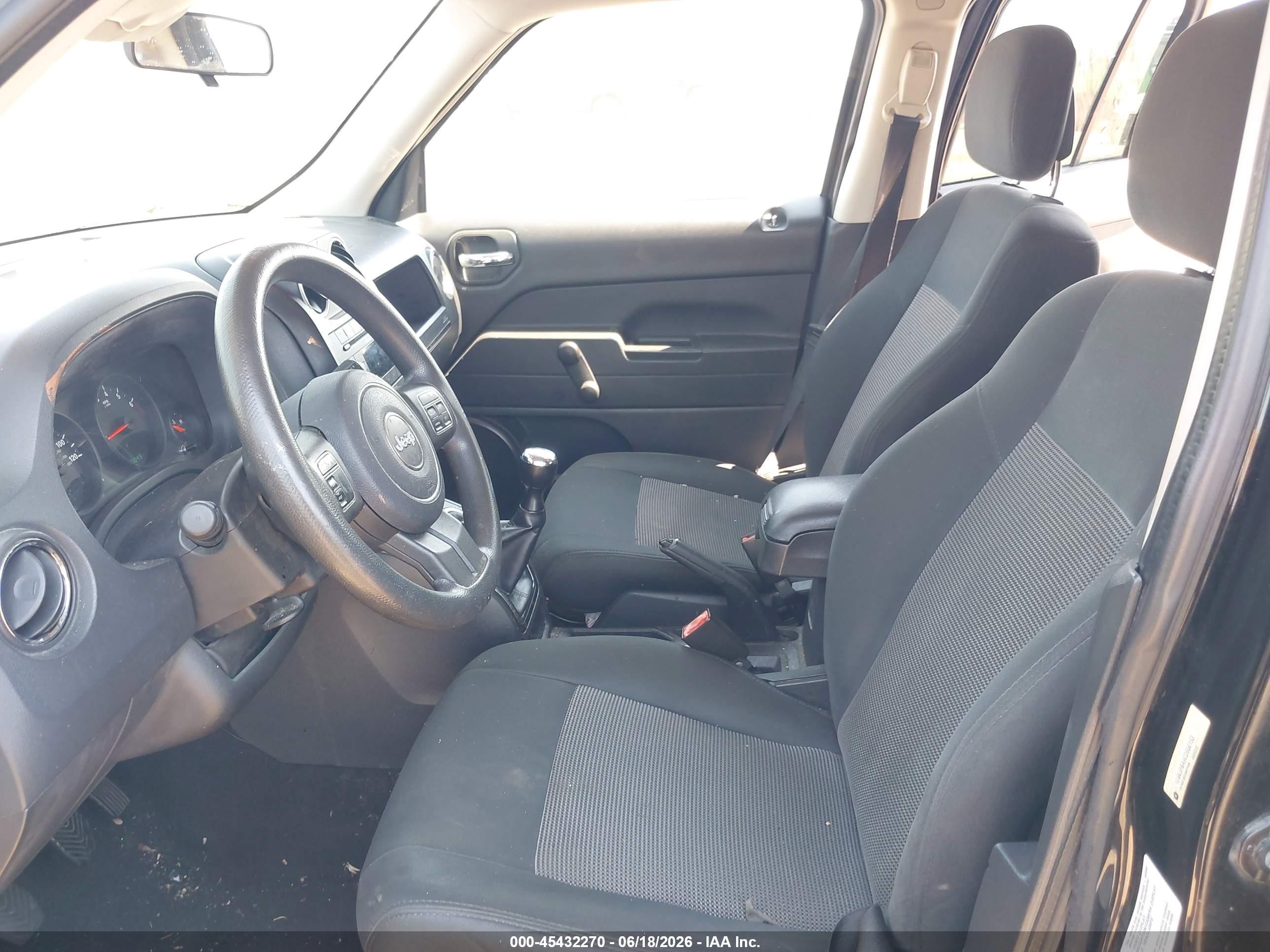 2012 Jeep Patriot Sport Black vin: 1C4NJPBA9CD606153
