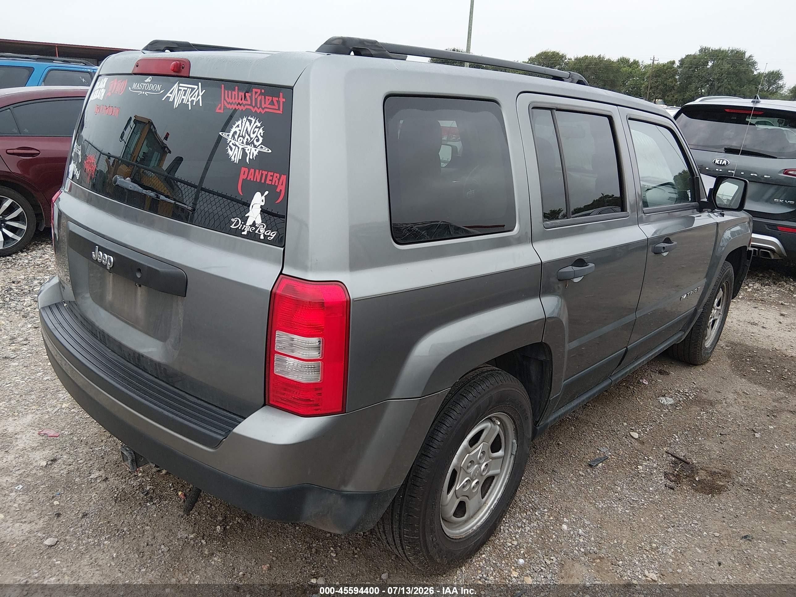 2012 Jeep Patriot Sport Gray vin: 1C4NJPBA9CD660858