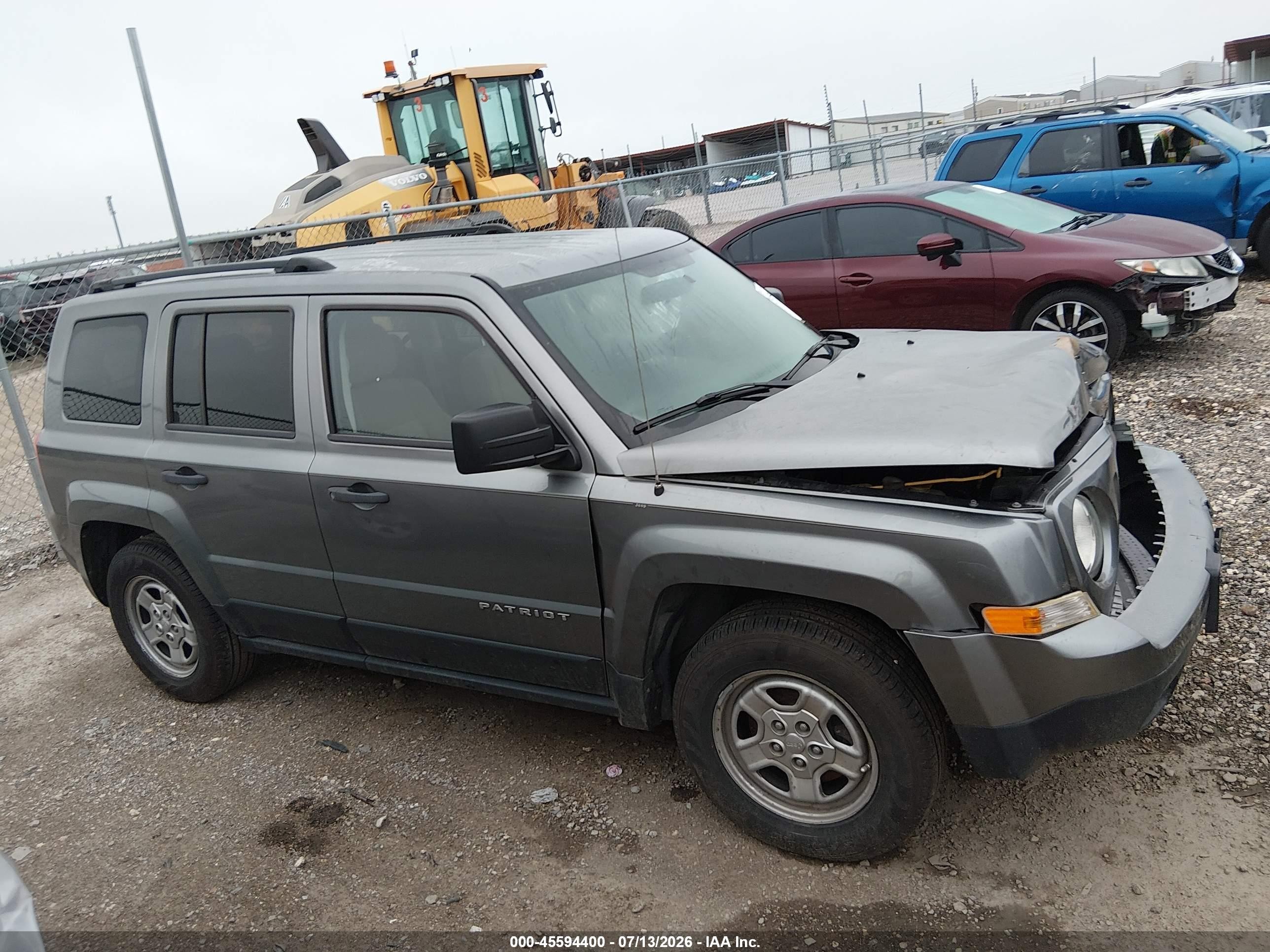 2012 Jeep Patriot Sport Gray vin: 1C4NJPBA9CD660858
