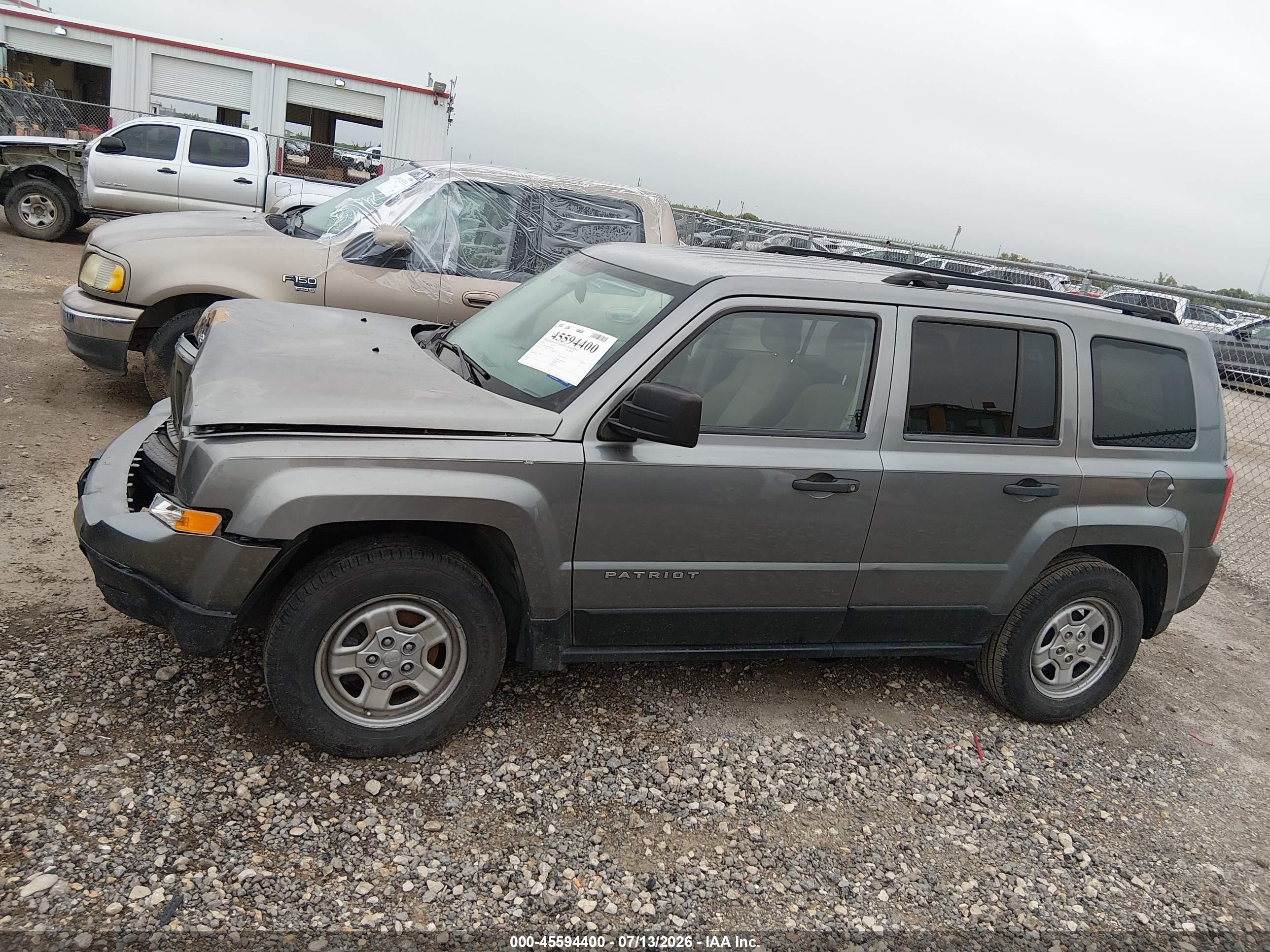 2012 Jeep Patriot Sport Gray vin: 1C4NJPBA9CD660858