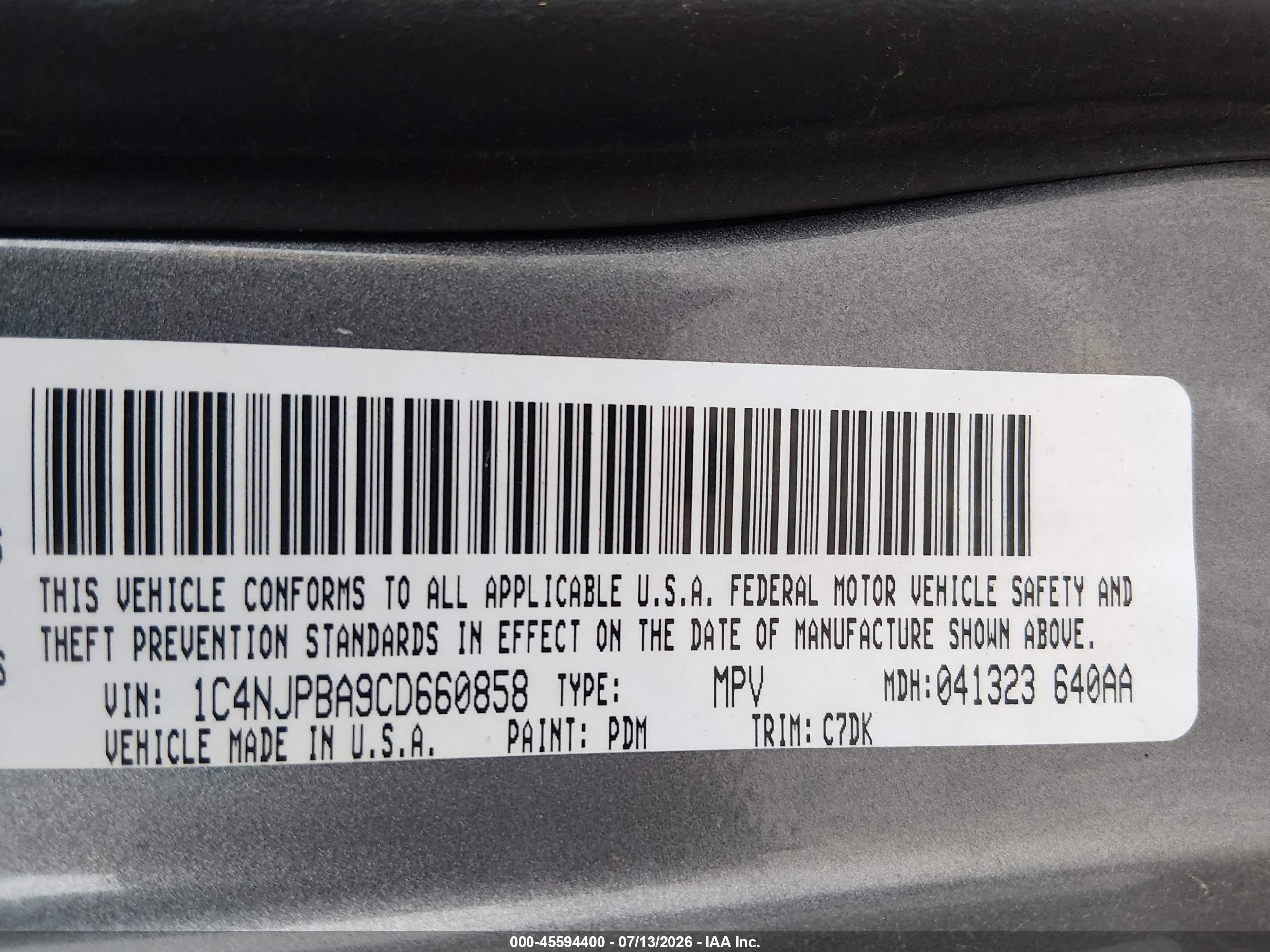 2012 Jeep Patriot Sport Gray vin: 1C4NJPBA9CD660858