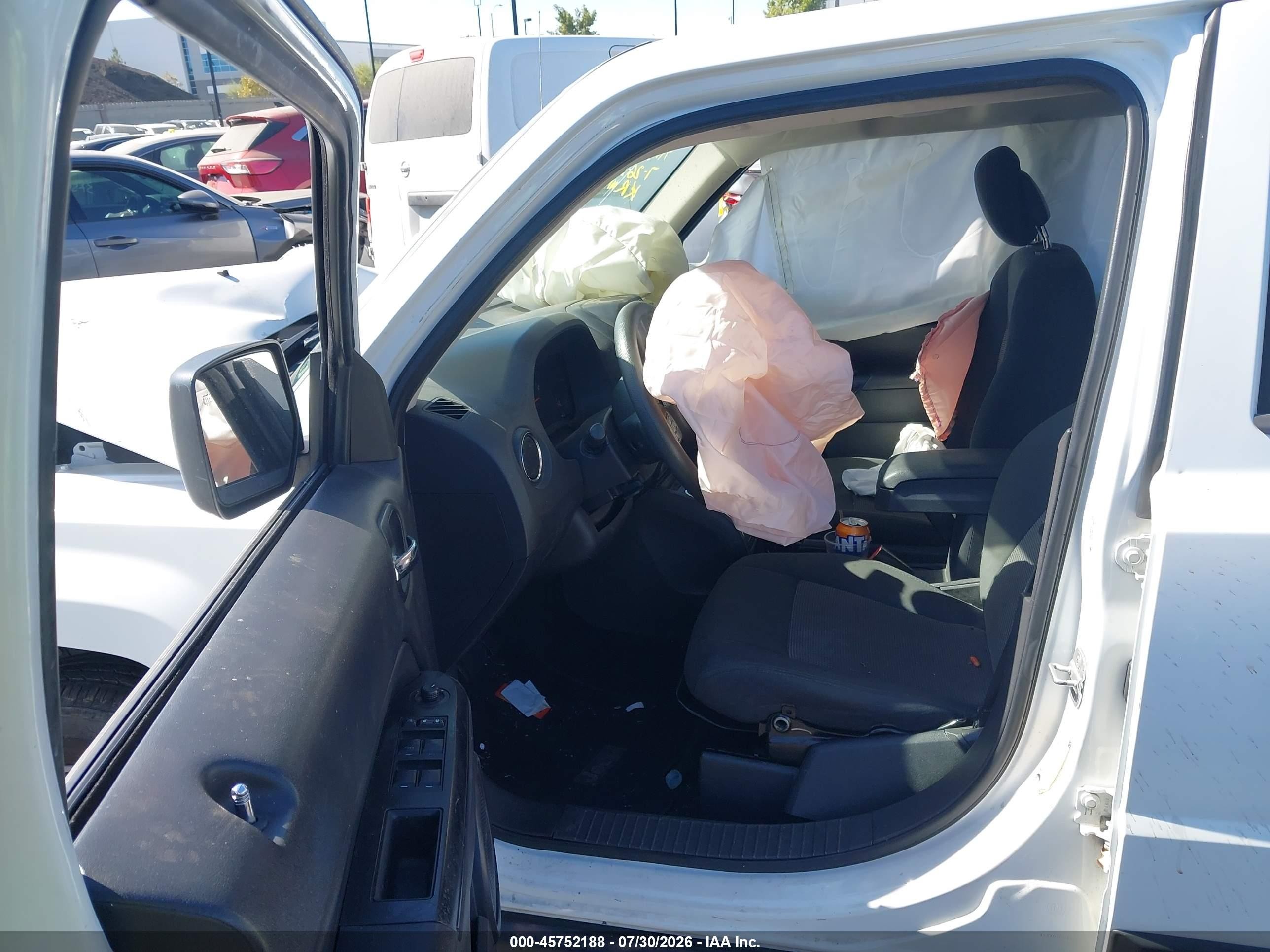2012 Jeep Patriot Sport White vin: 1C4NJPBA9CD724347