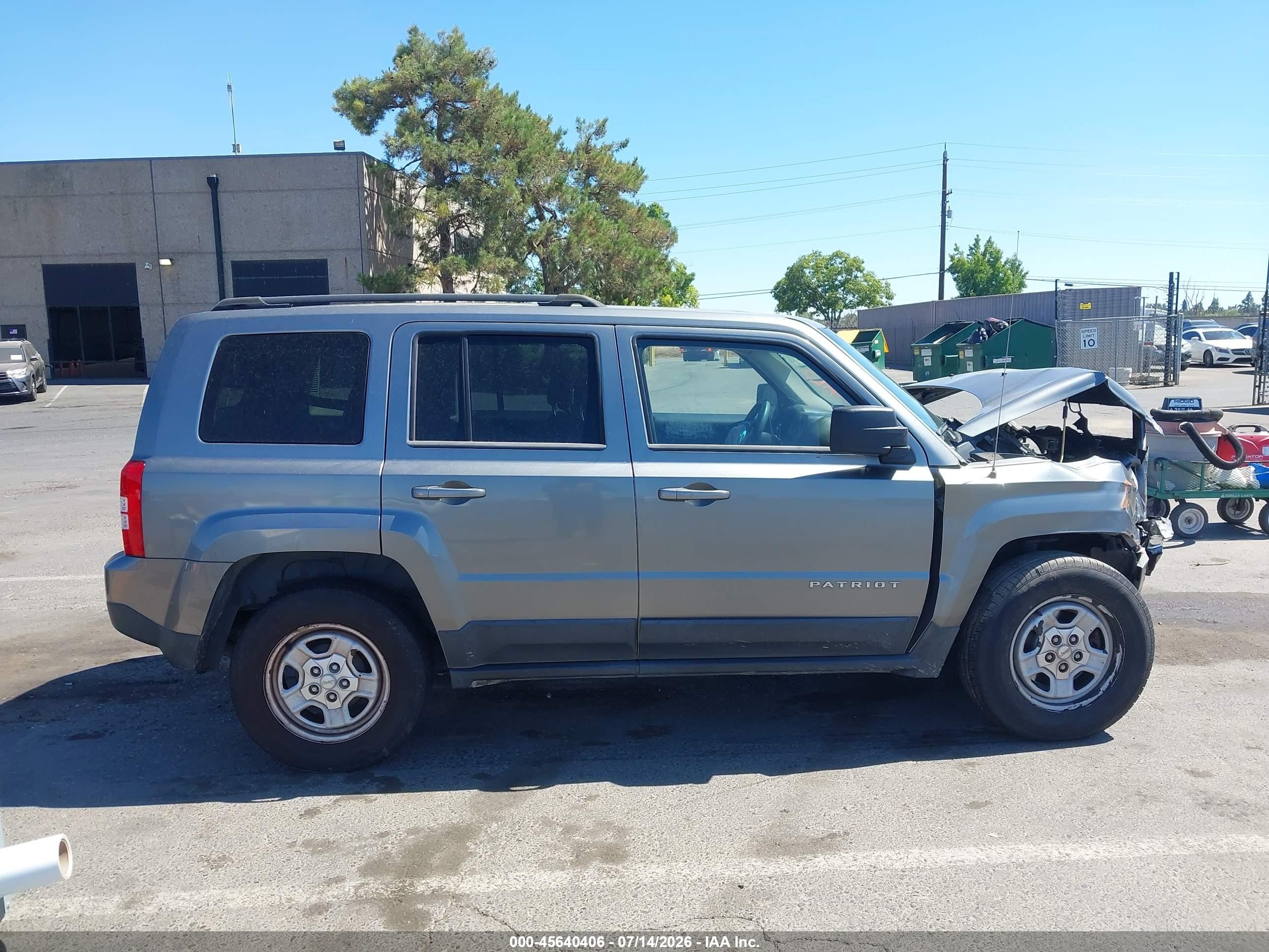 2013 Jeep Patriot Sport Gray vin: 1C4NJPBA9DD245914