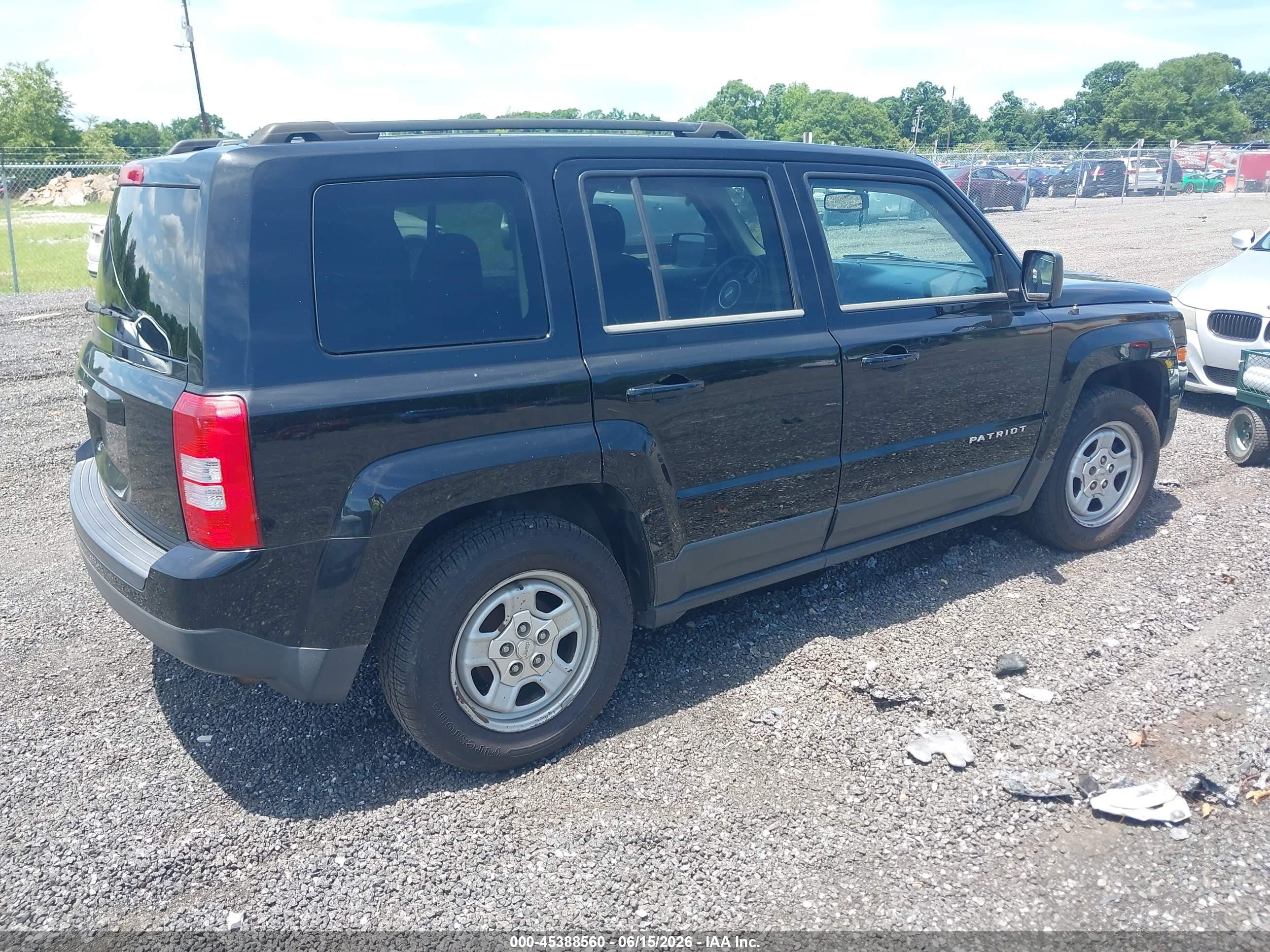 2014 Jeep Patriot Sport Black vin: 1C4NJPBA9ED602462