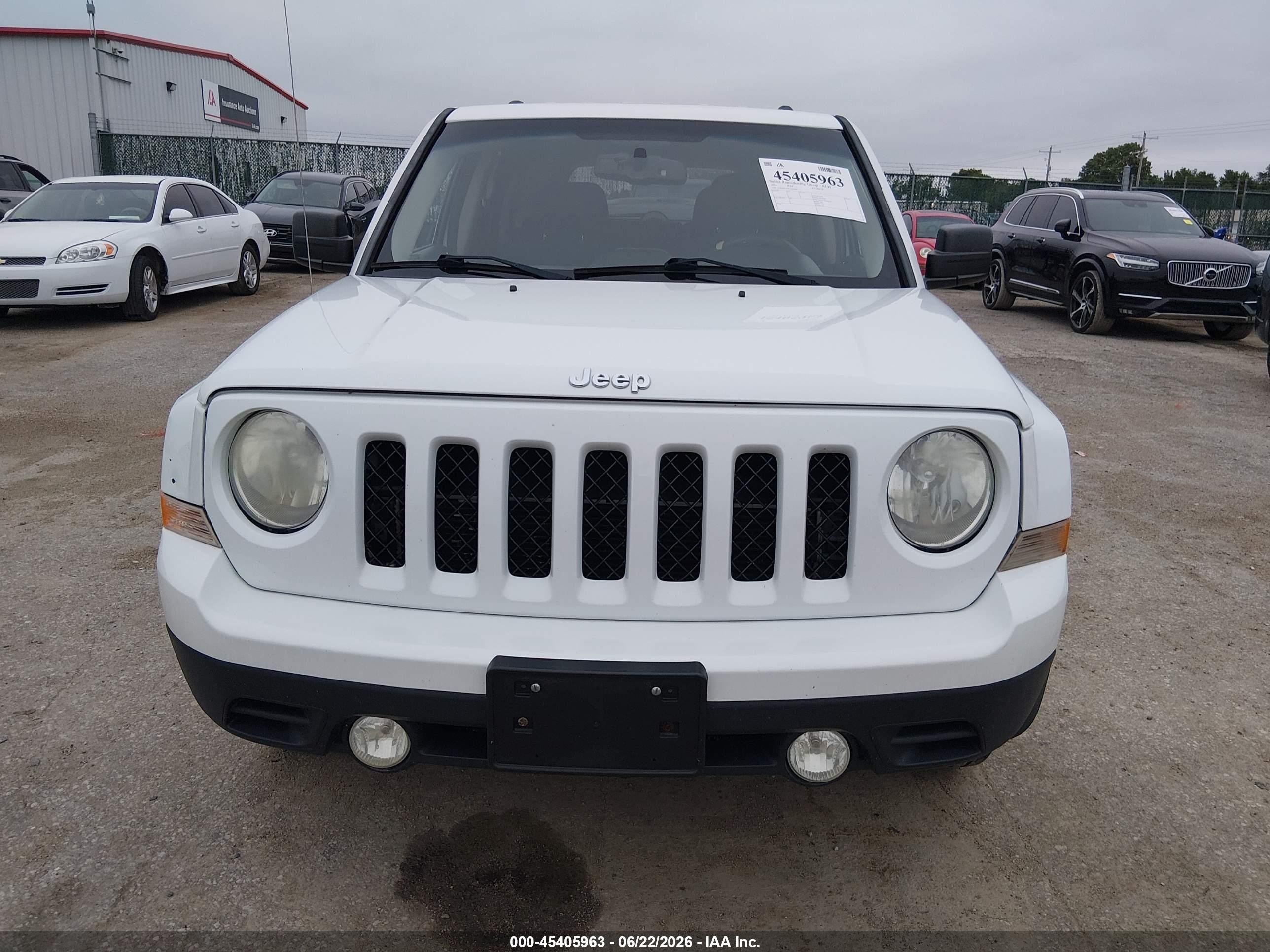 2014 Jeep Patriot Sport White vin: 1C4NJPBA9ED690784