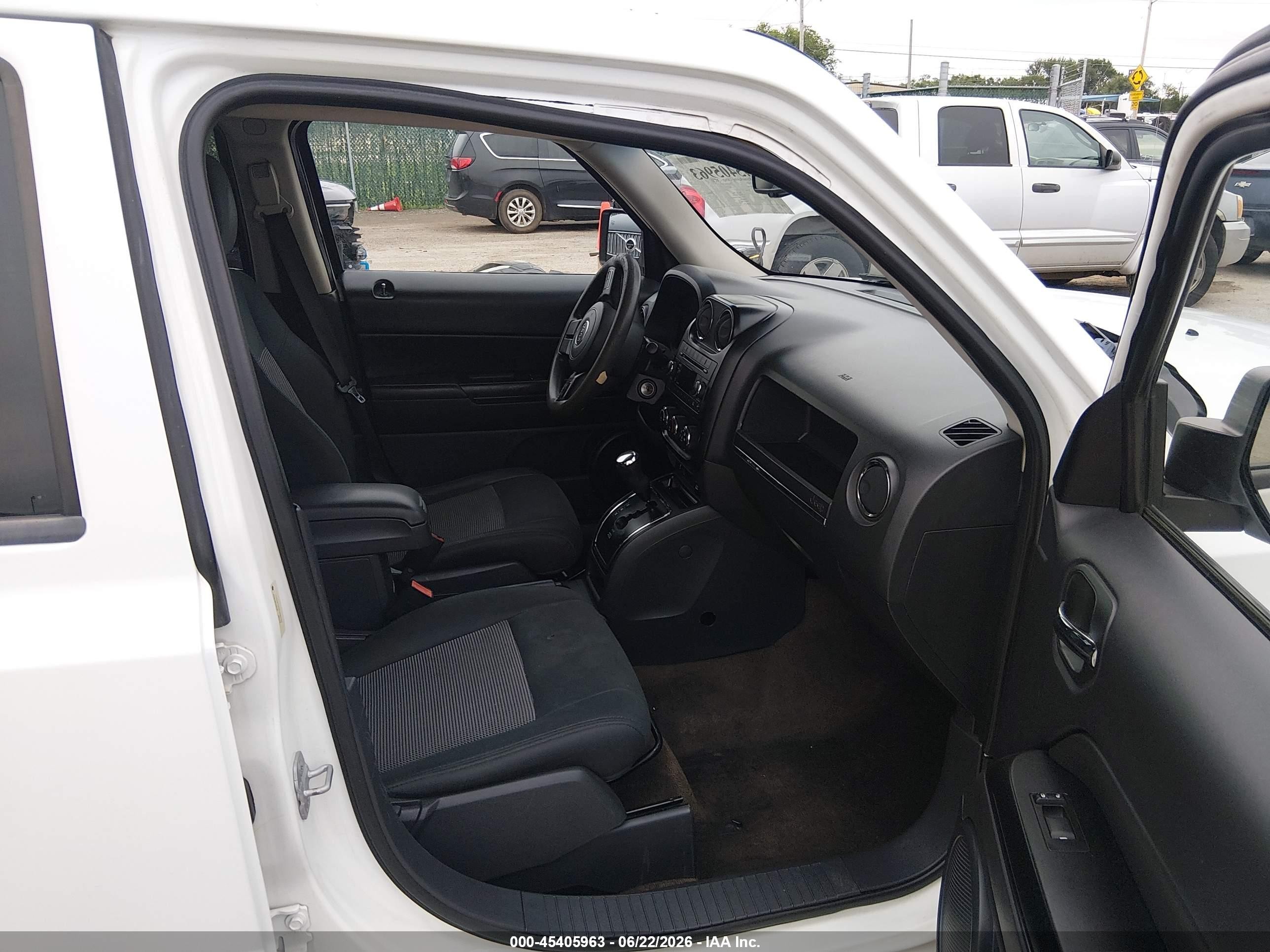 2014 Jeep Patriot Sport White vin: 1C4NJPBA9ED690784