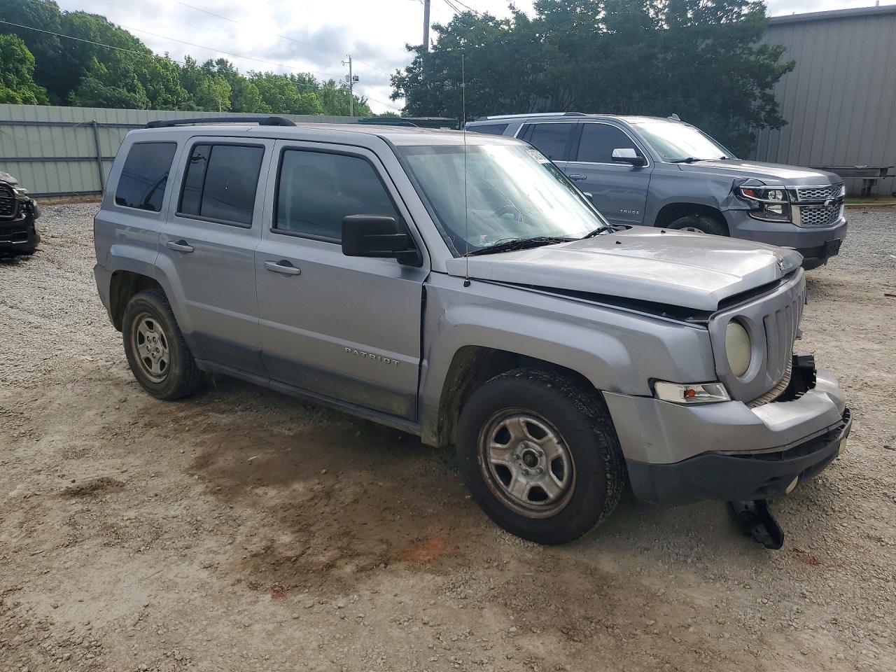 2014 Jeep Patriot Sport Gray vin: 1C4NJPBA9ED774622