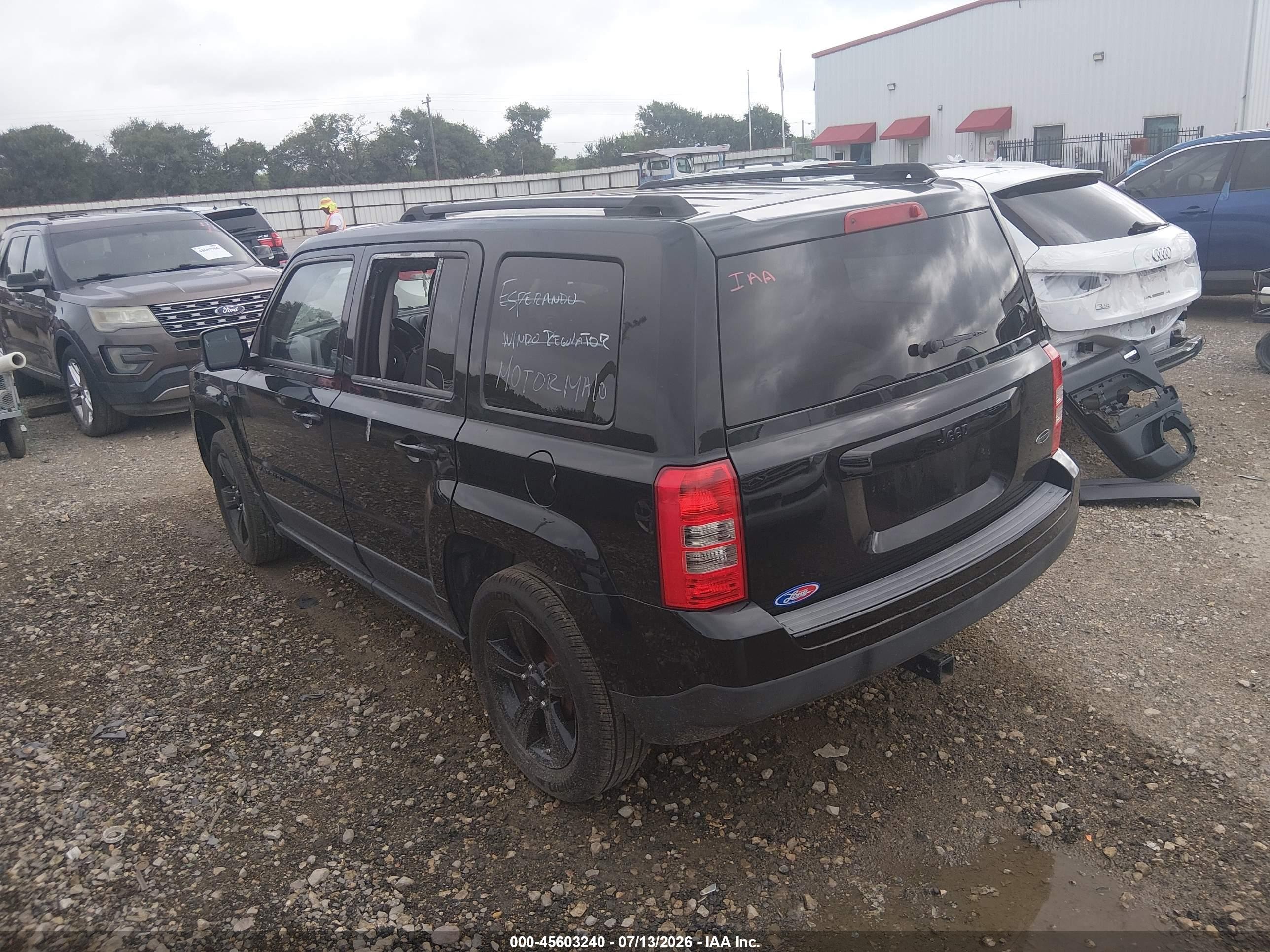 2015 Jeep Patriot Altitude Edition Black vin: 1C4NJPBA9FD308447