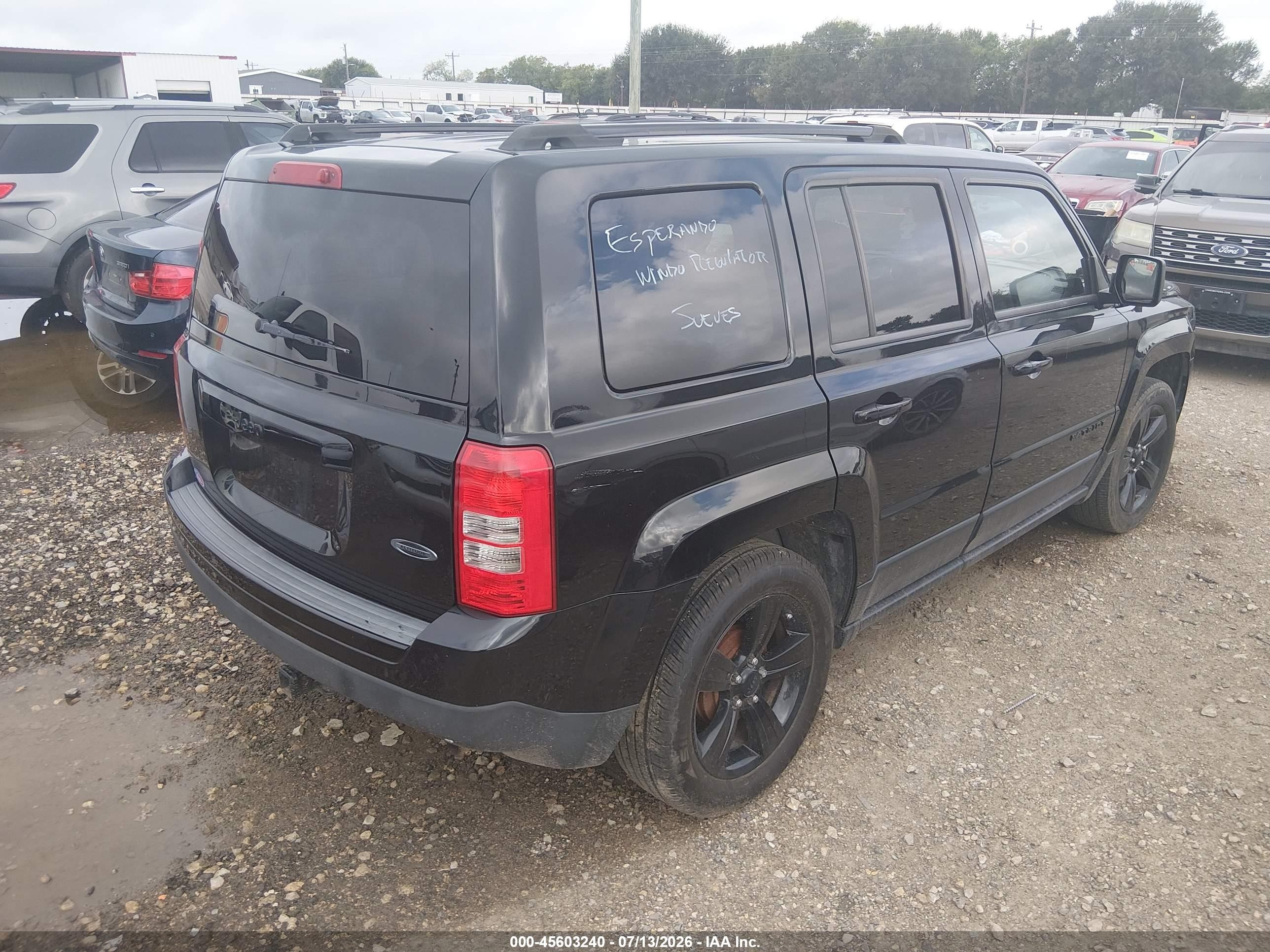 2015 Jeep Patriot Altitude Edition Black vin: 1C4NJPBA9FD308447