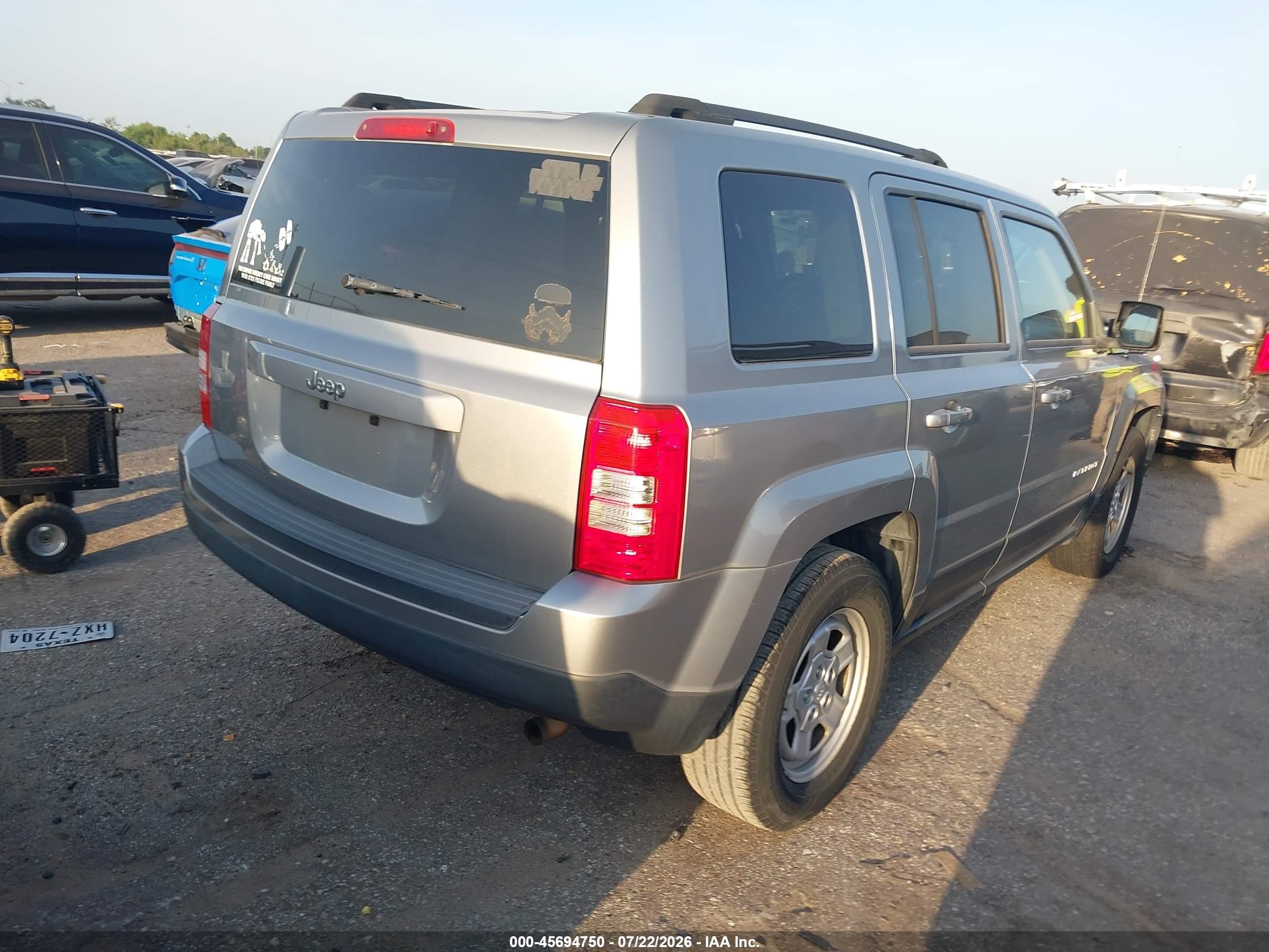 2015 Jeep Patriot Sport Silver vin: 1C4NJPBA9FD334028