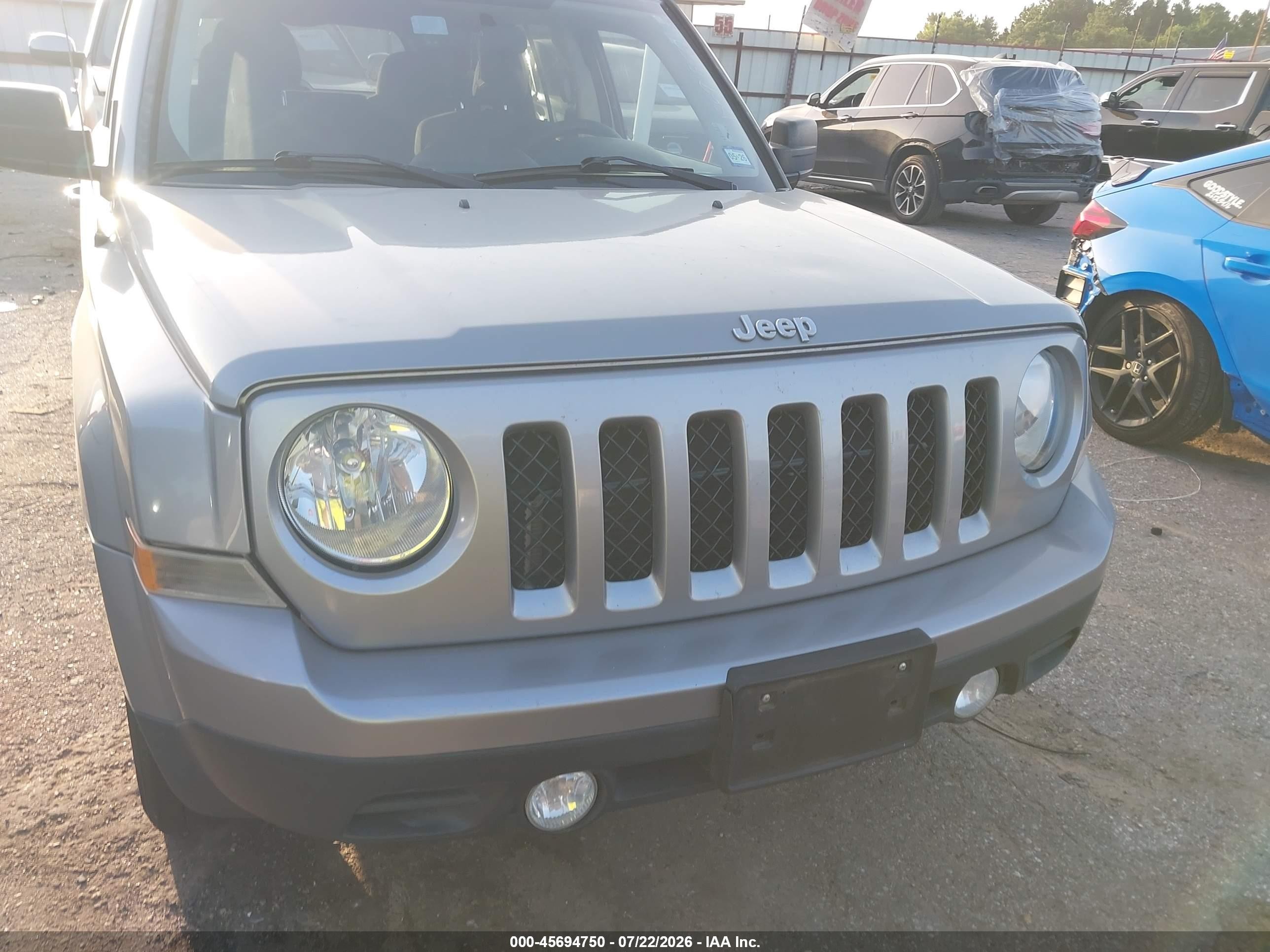 2015 Jeep Patriot Sport Silver vin: 1C4NJPBA9FD334028