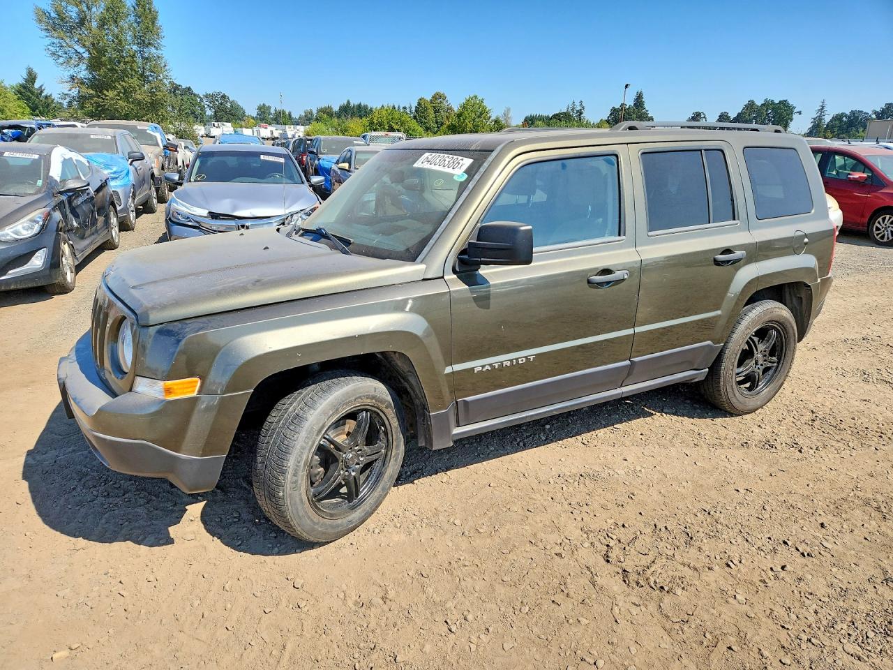 2015 Jeep Patriot Green vin: 1C4NJPBA9FD414025