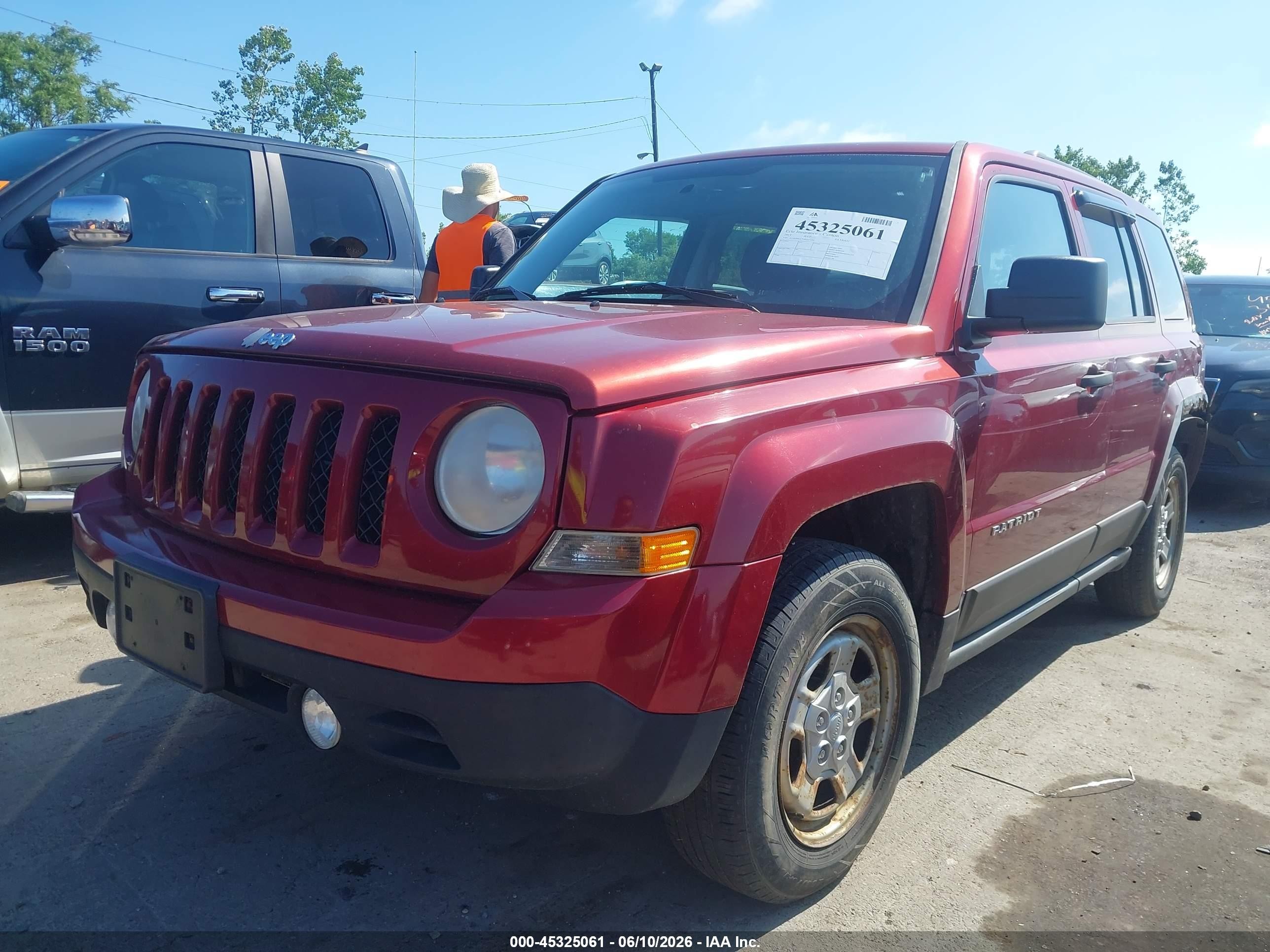2013 Jeep Patriot Sport Red vin: 1C4NJPBAXDD213392
