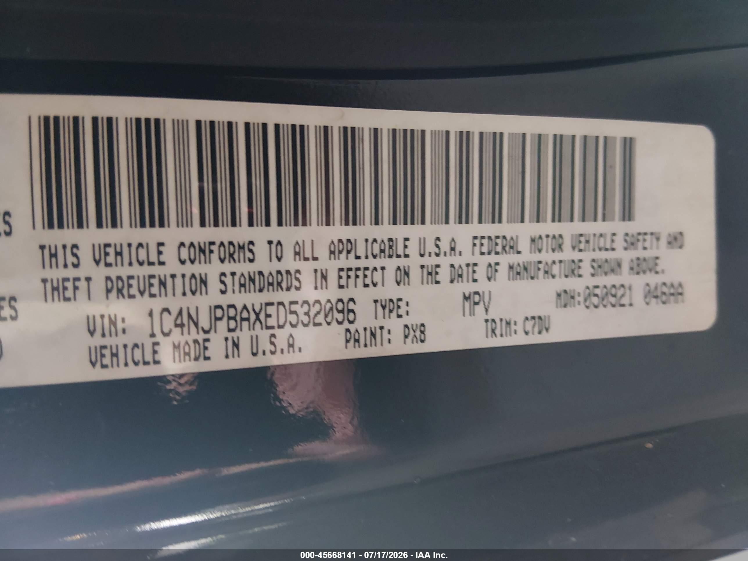2014 Jeep Patriot Sport Black vin: 1C4NJPBAXED532096