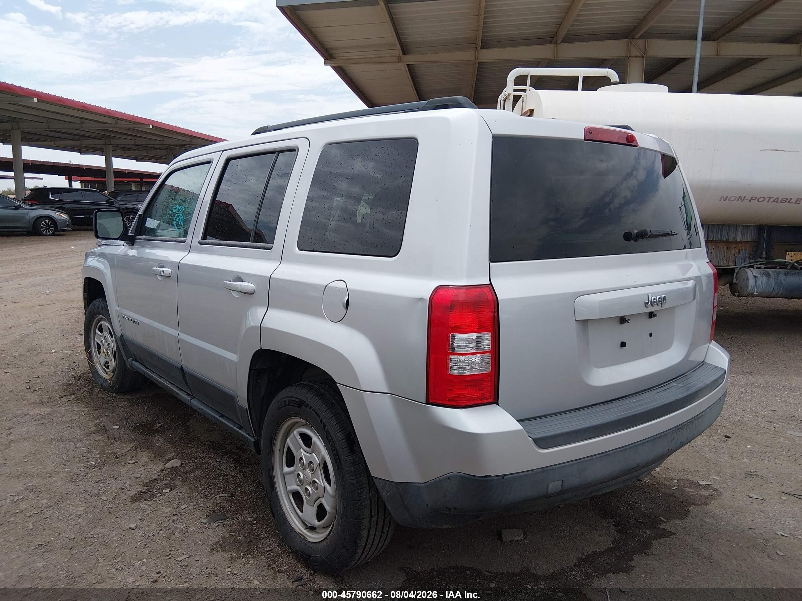 2014 Jeep Patriot Sport Gray vin: 1C4NJPBAXED559511