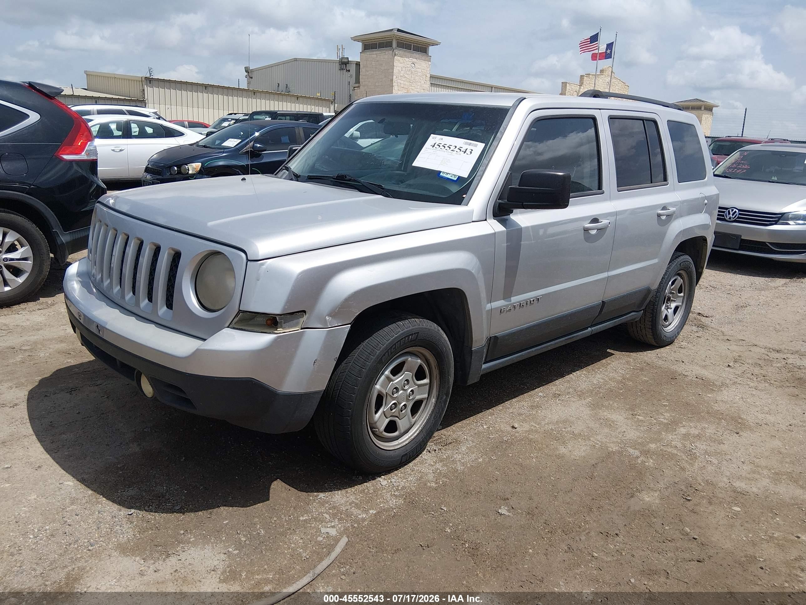 2014 Jeep Patriot Sport Silver vin: 1C4NJPBAXED601207