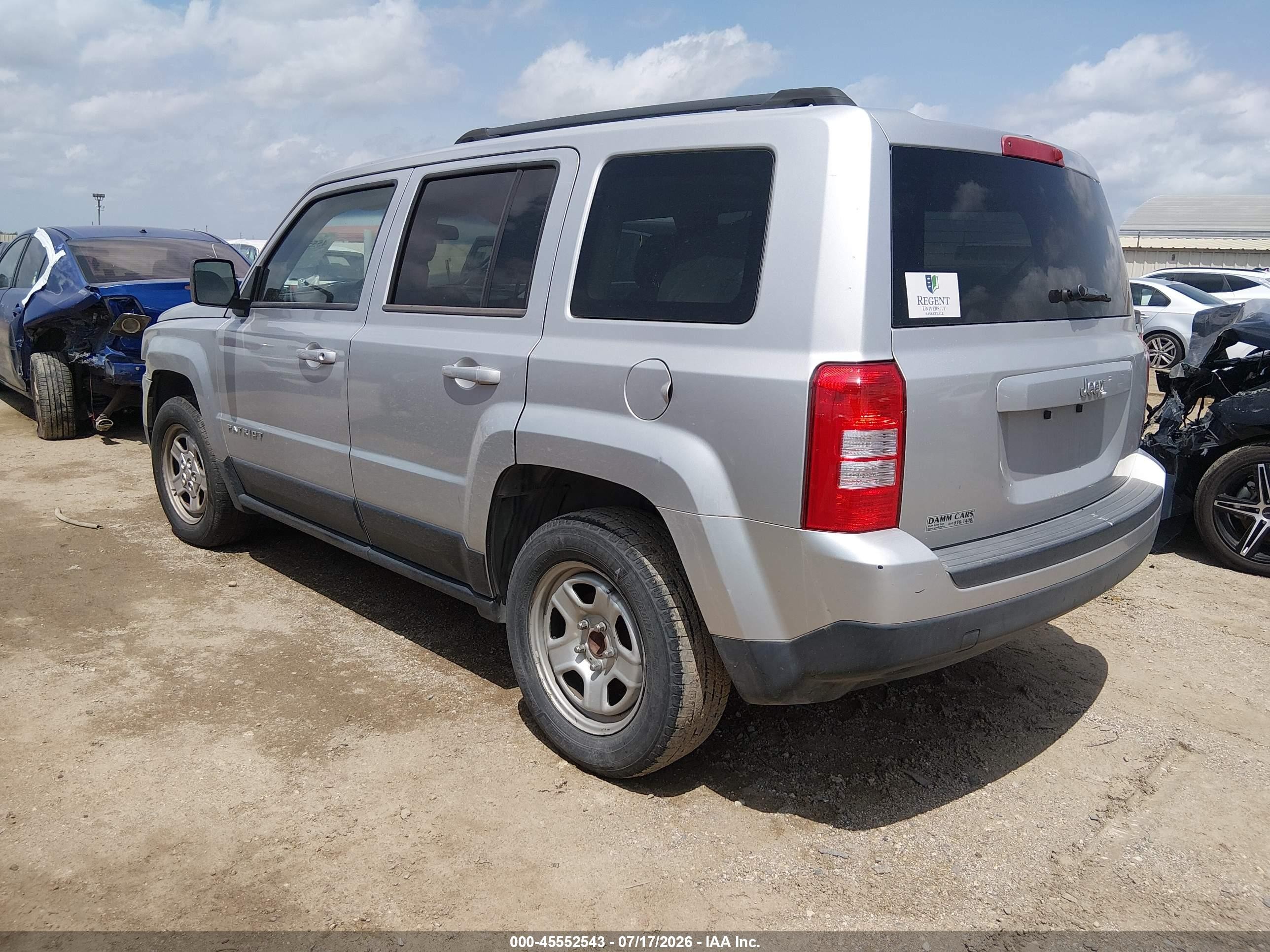 2014 Jeep Patriot Sport Silver vin: 1C4NJPBAXED601207