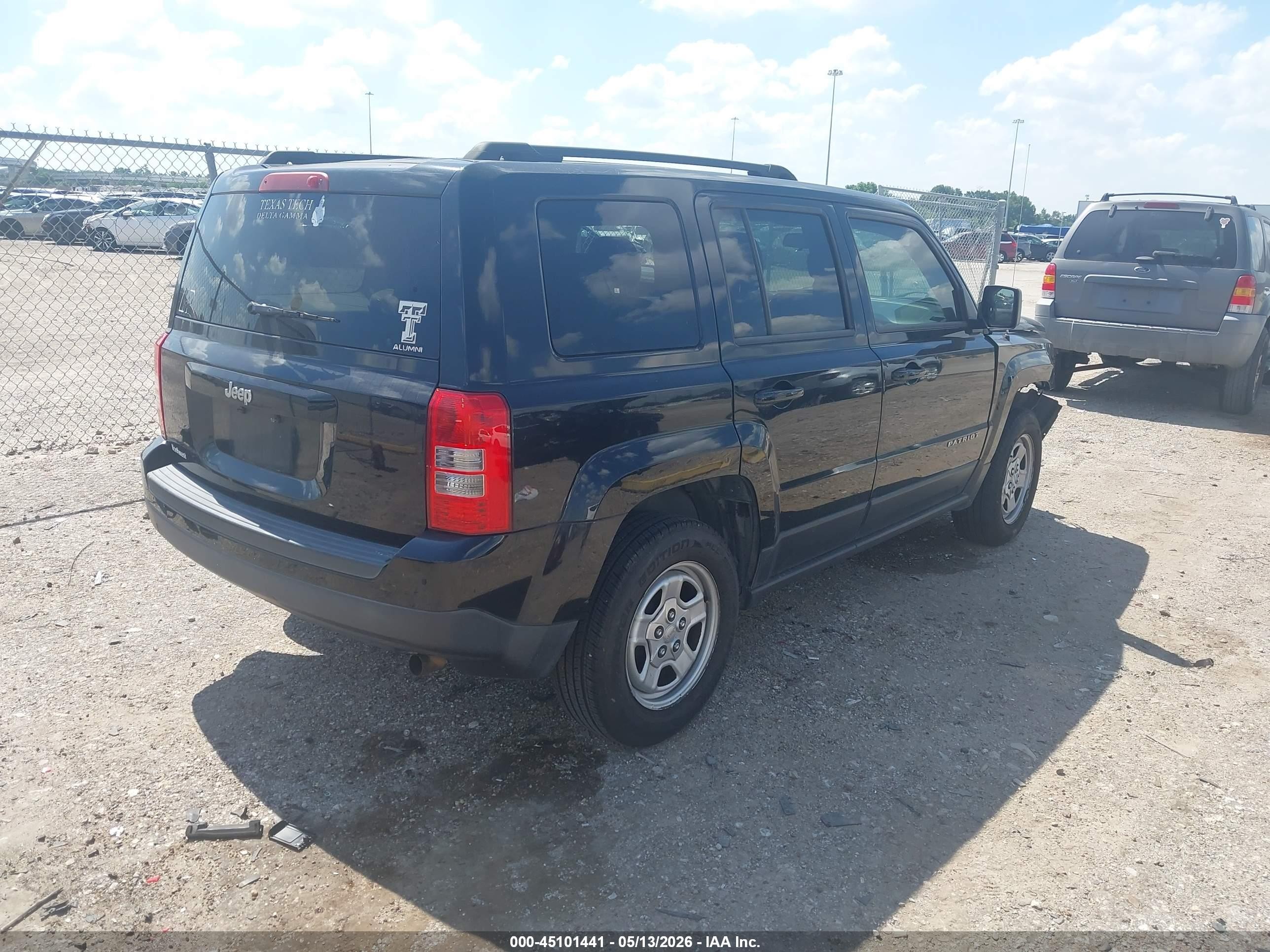2014 Jeep Patriot Sport Black vin: 1C4NJPBAXED653470