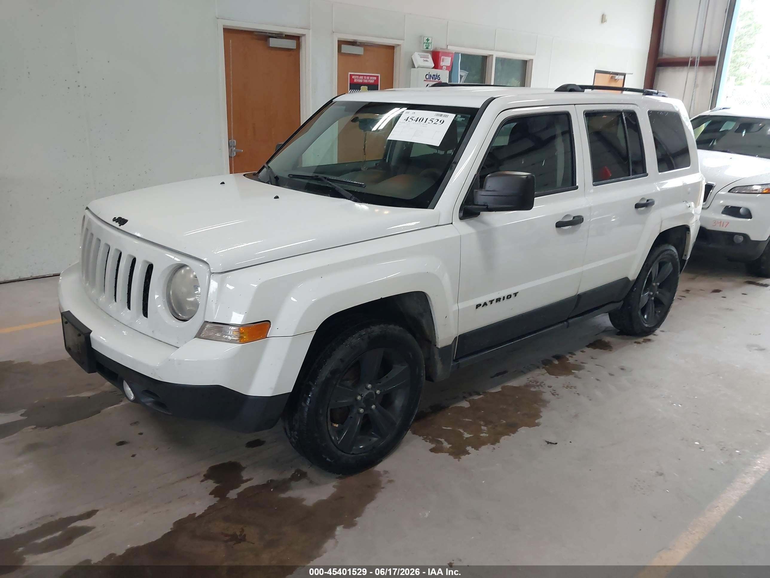 2014 Jeep Patriot Altitude White vin: 1C4NJPBAXED757831