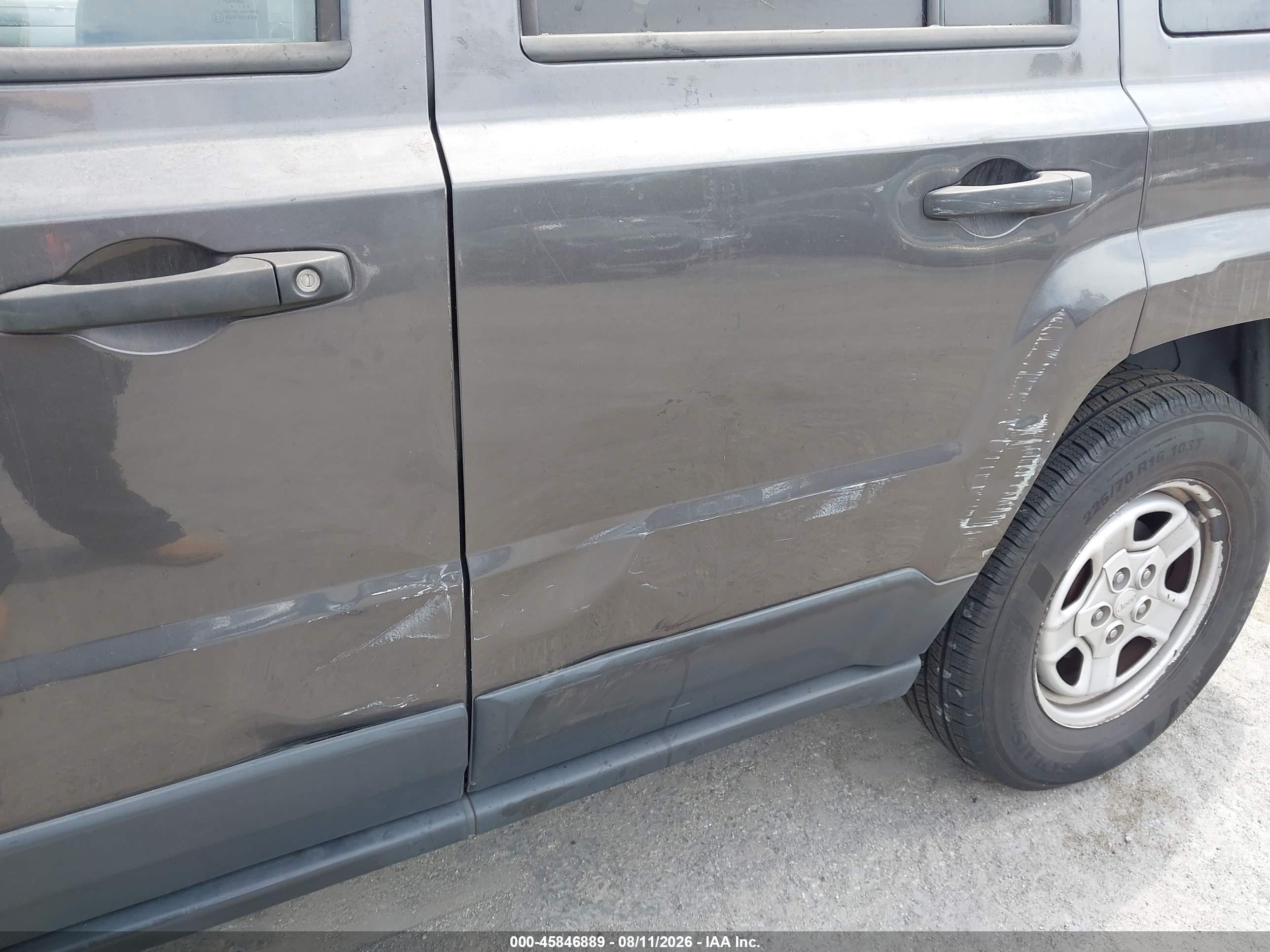 2014 Jeep Patriot Sport Серый vin: 1C4NJPBAXED812665