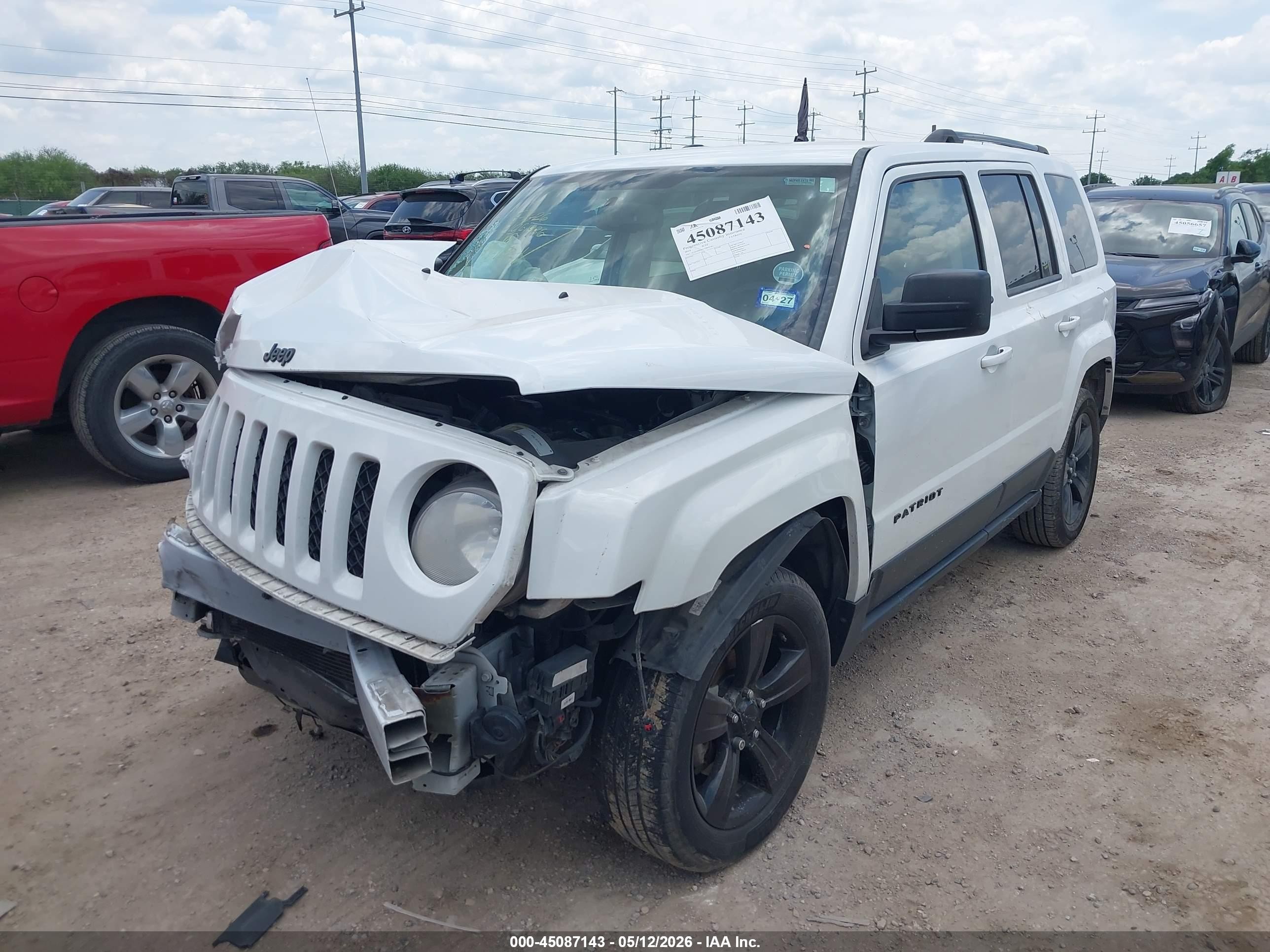 2014 Jeep Patriot Altitude White vin: 1C4NJPBAXED893182