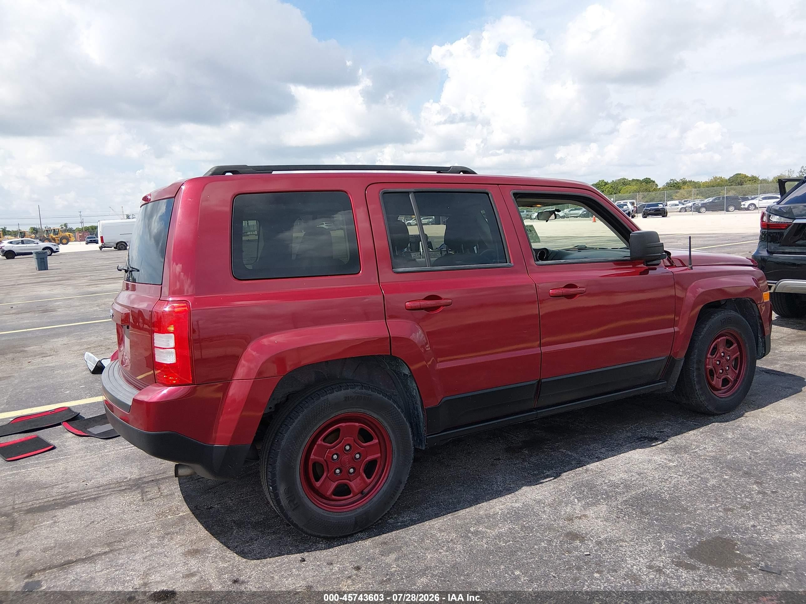 2015 Jeep Patriot Sport Red vin: 1C4NJPBAXFD235315