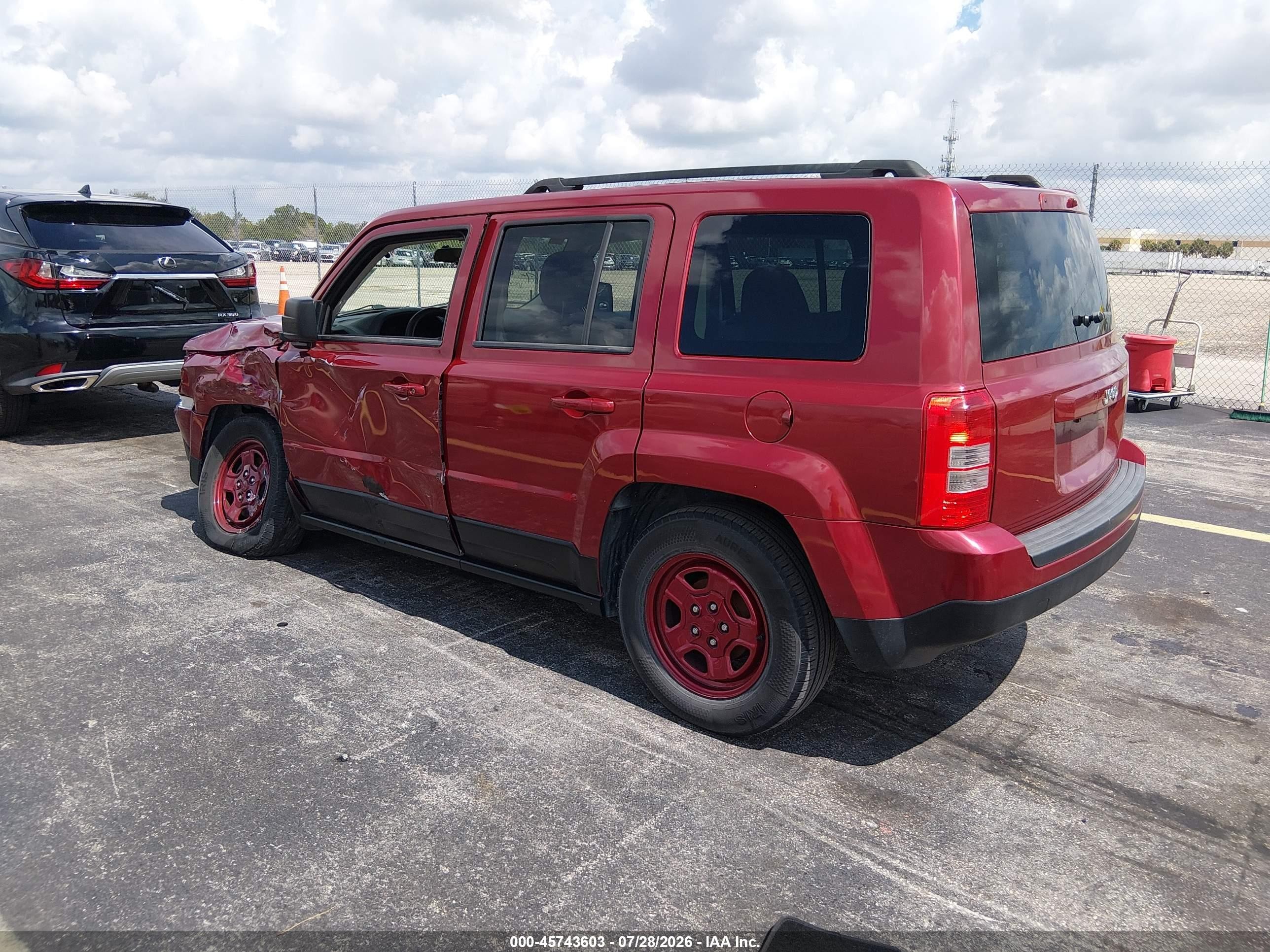 2015 Jeep Patriot Sport Red vin: 1C4NJPBAXFD235315