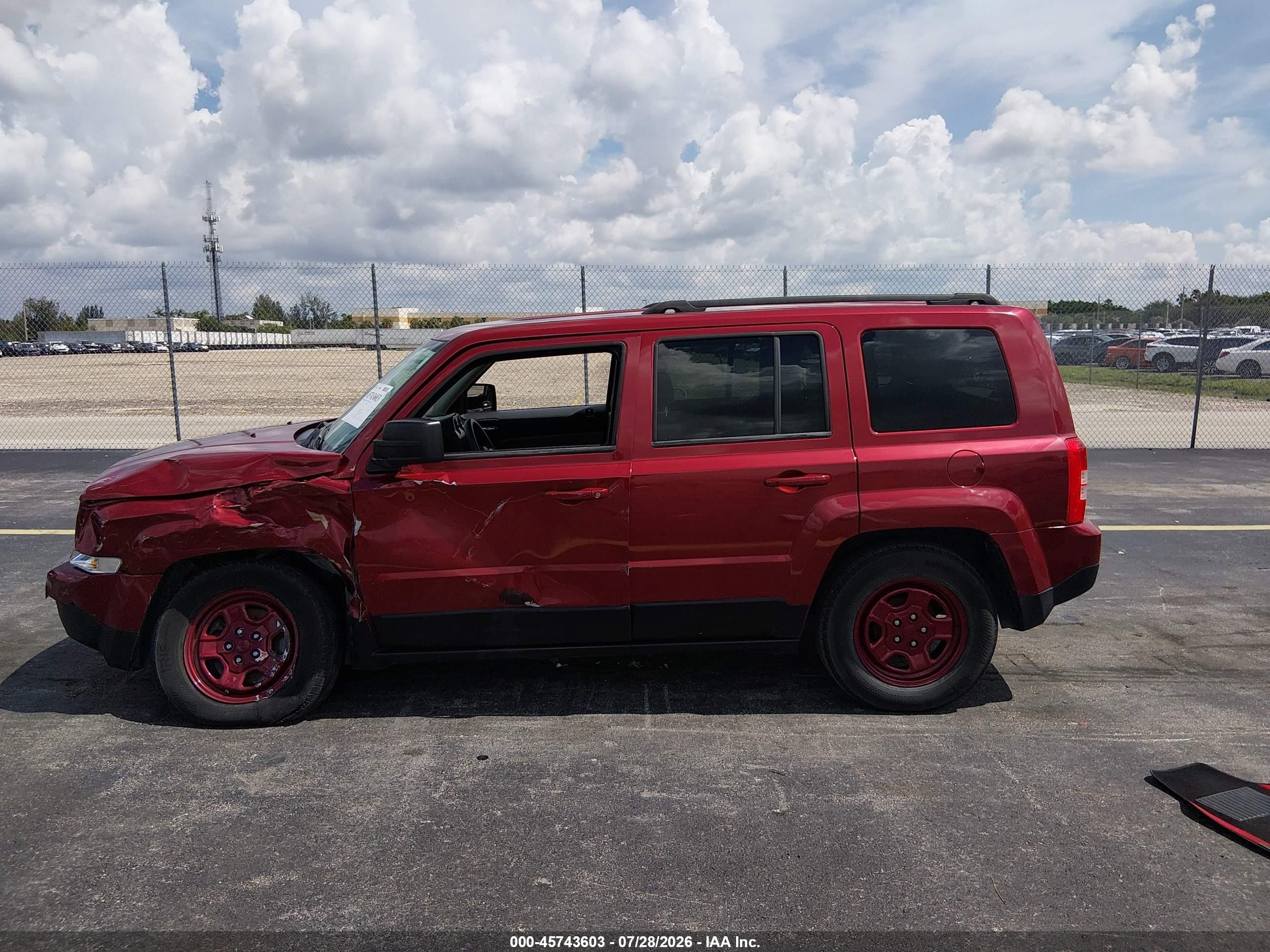2015 Jeep Patriot Sport Red vin: 1C4NJPBAXFD235315