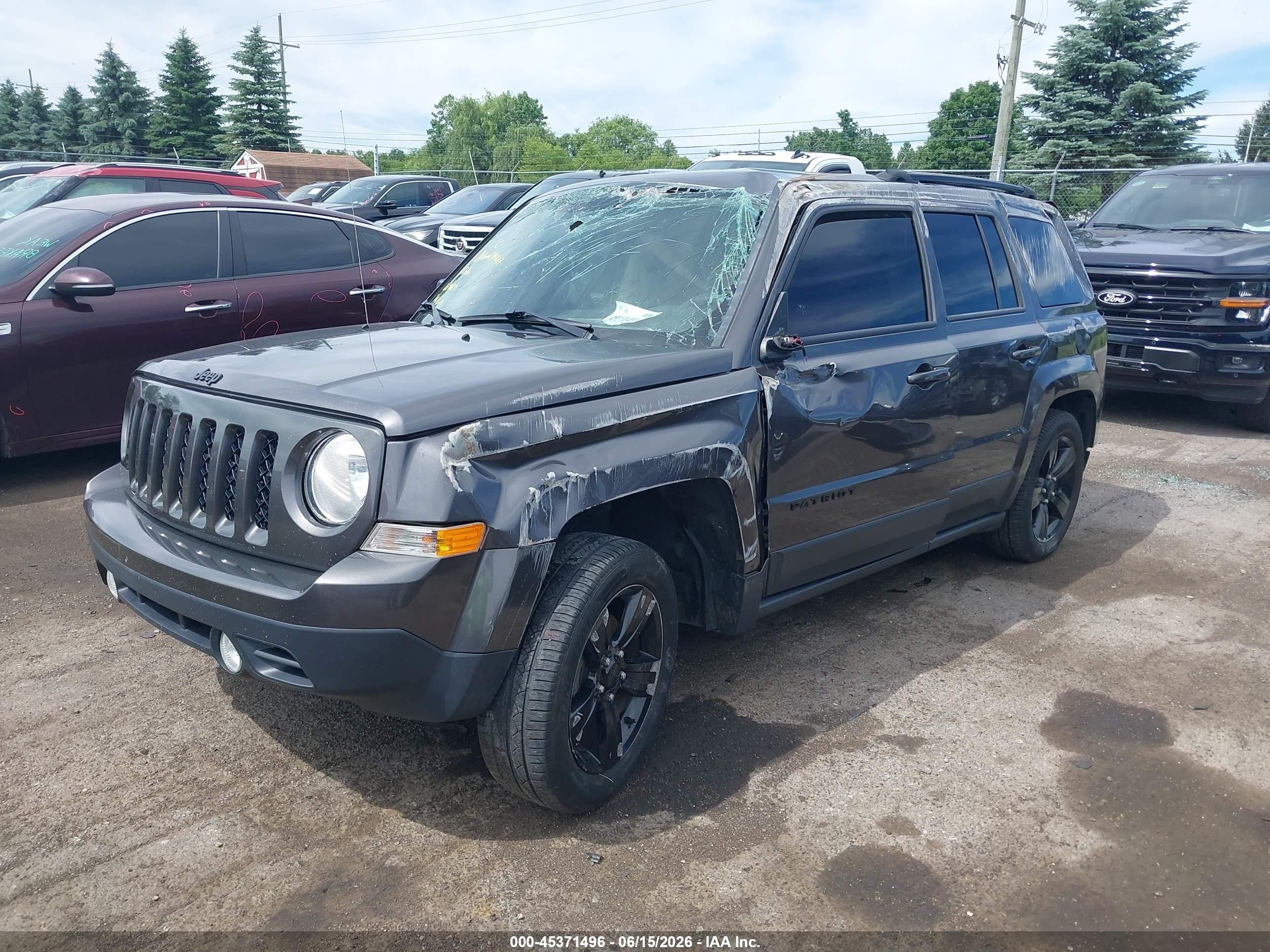 2015 Jeep Patriot Altitude Edition Серый vin: 1C4NJPBAXFD328240