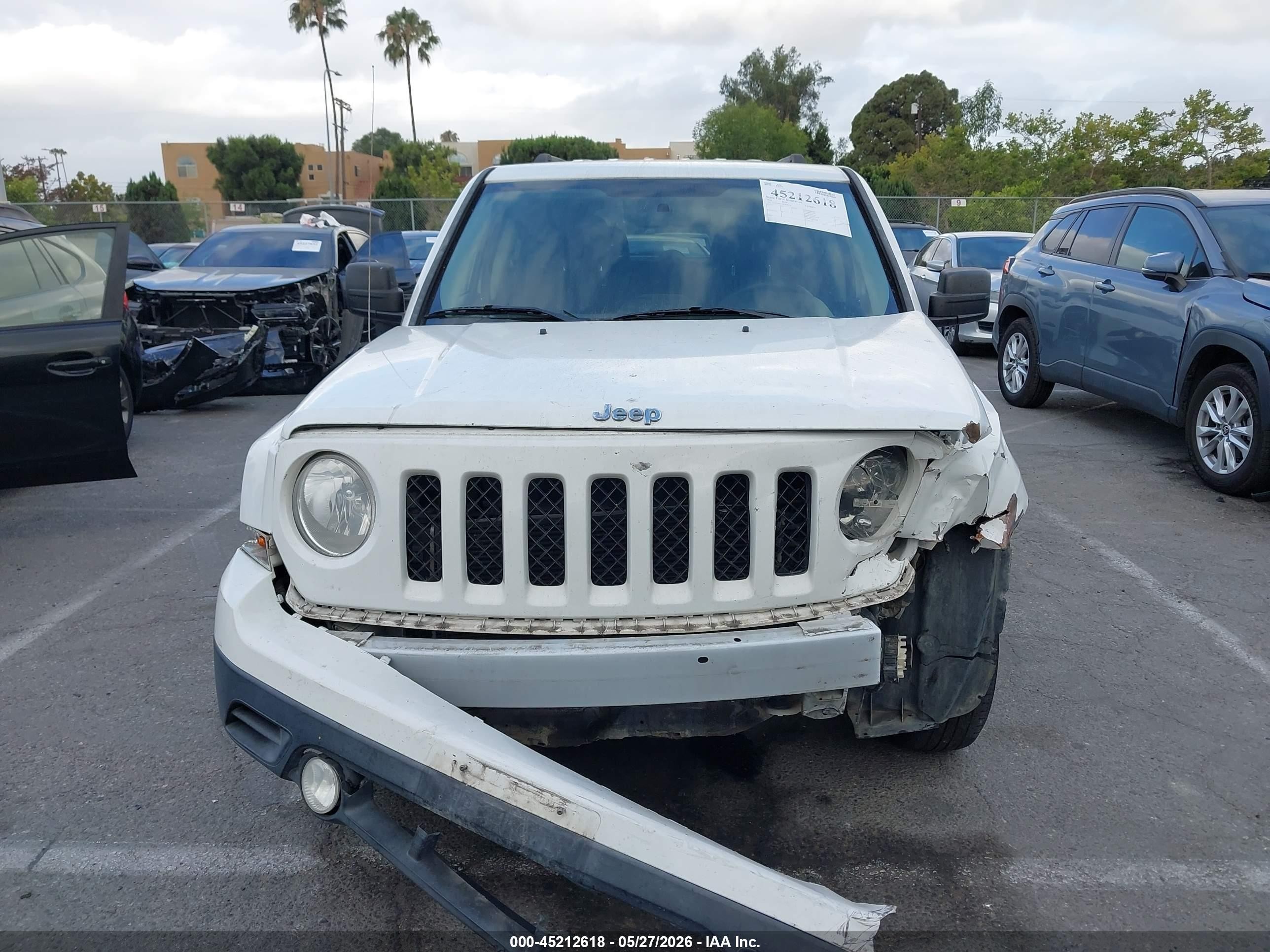2015 Jeep Patriot Sport White vin: 1C4NJPBAXFD438379
