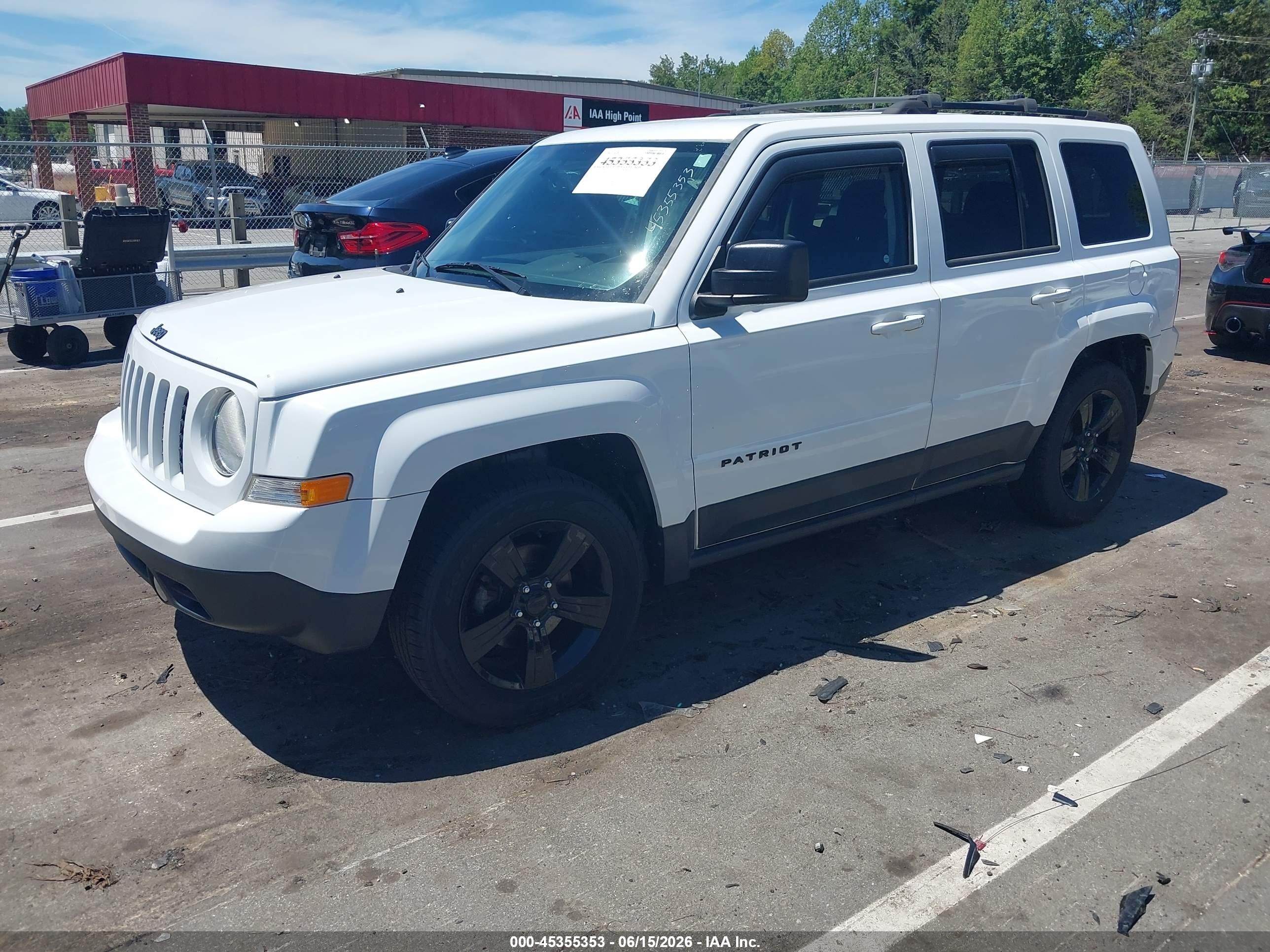 2015 Jeep Patriot Altitude Edition White vin: 1C4NJPBAXFD439354
