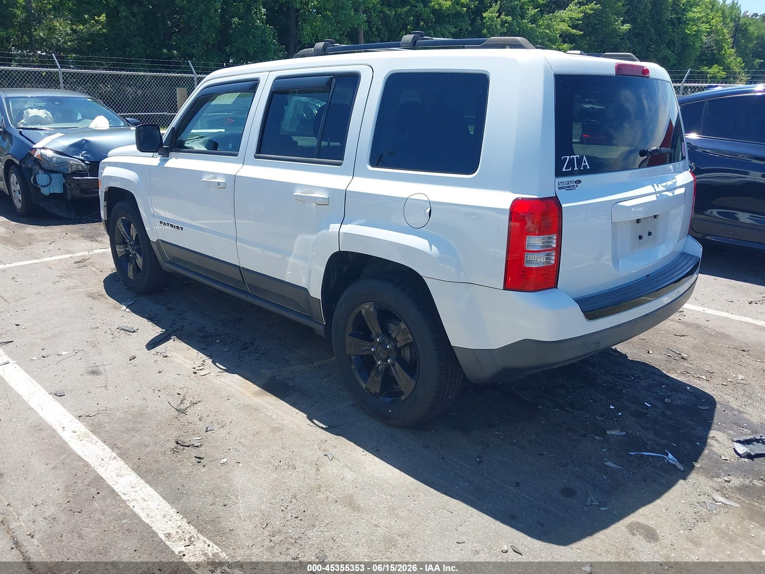 2015 Jeep Patriot Altitude Edition White vin: 1C4NJPBAXFD439354