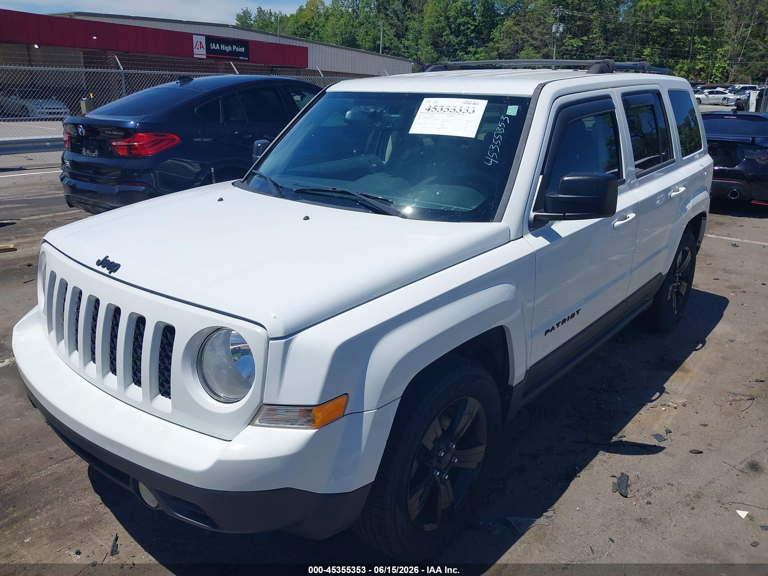 2015 Jeep Patriot Altitude Edition White vin: 1C4NJPBAXFD439354