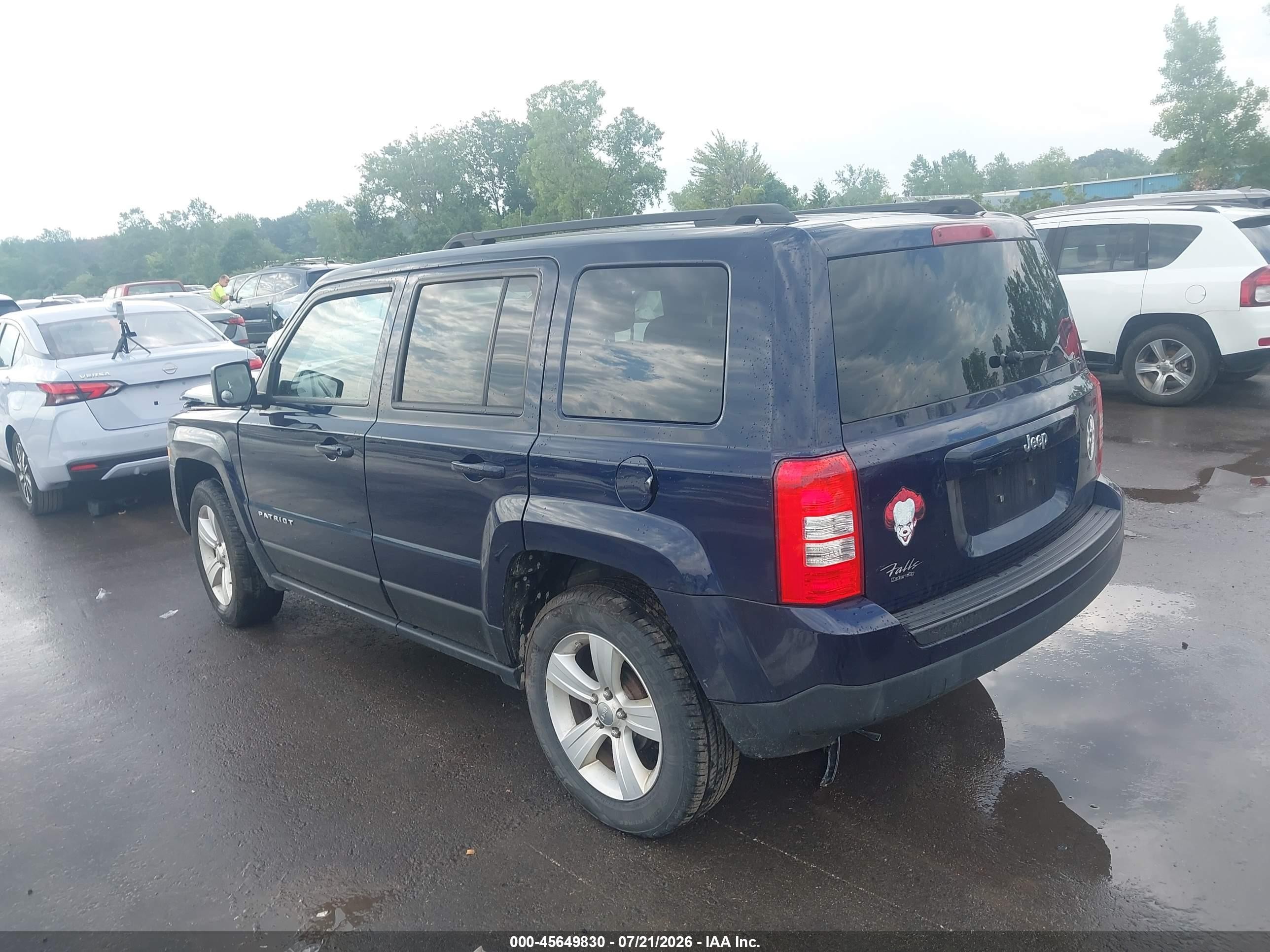 2012 Jeep Patriot Sport Dark Blue vin: 1C4NJPBB0CD664175