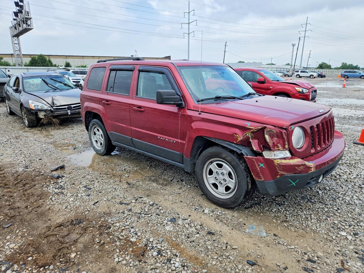 2014 Jeep Patriot Sport Красный vin: 1C4NJPBB0ED714981