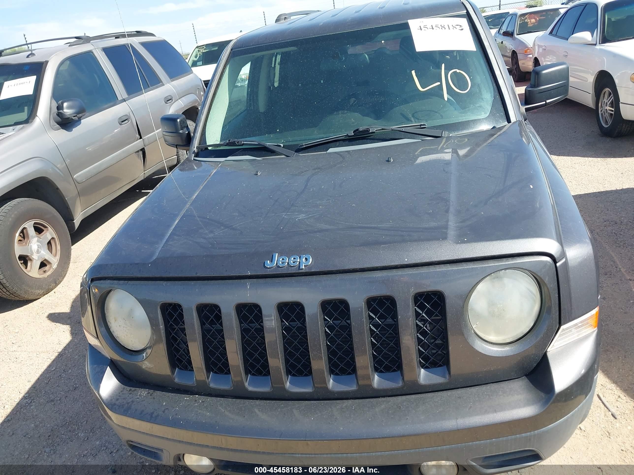 2014 Jeep Patriot Sport Gray vin: 1C4NJPBB0ED850155