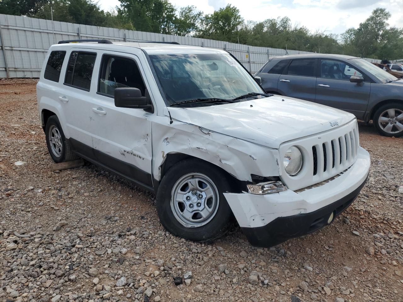 2015 Jeep Patriot Sport White vin: 1C4NJPBB0FD304828