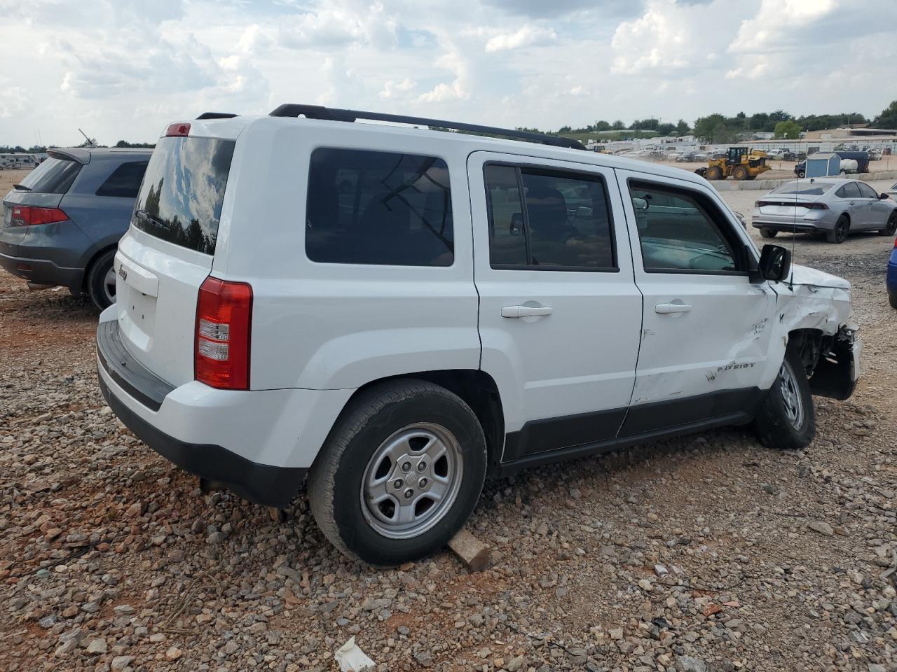 2015 Jeep Patriot Sport White vin: 1C4NJPBB0FD304828