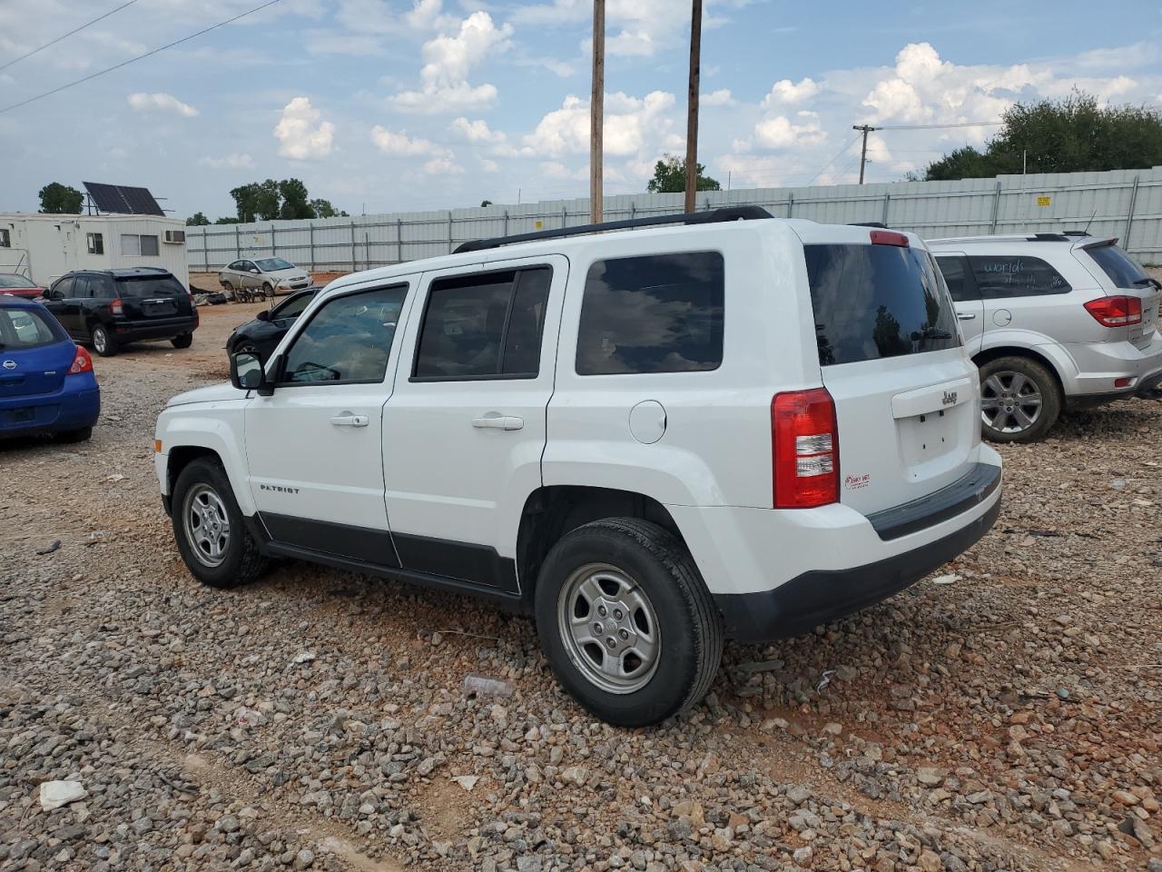 2015 Jeep Patriot Sport White vin: 1C4NJPBB0FD304828